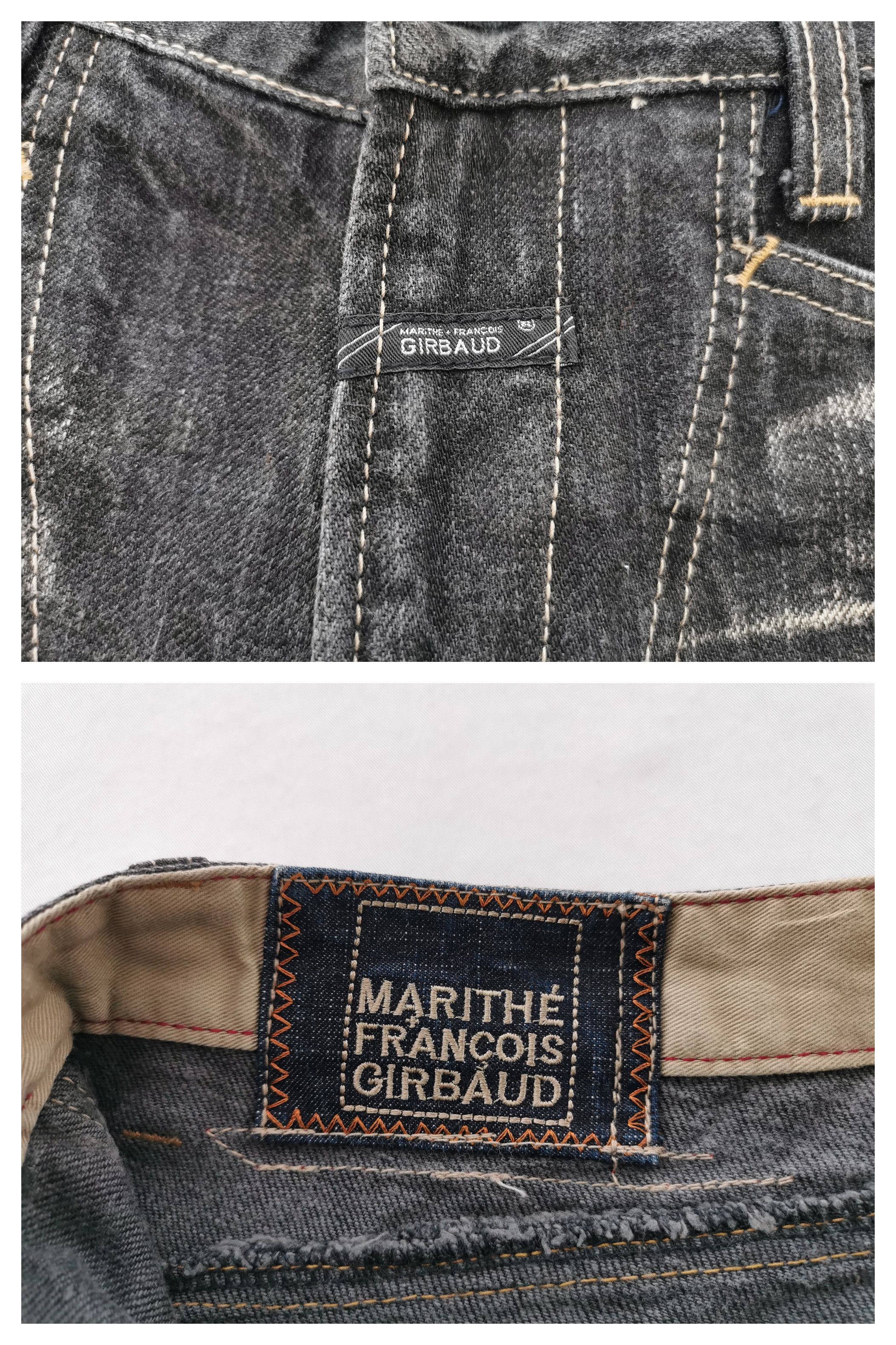 Marithe + Francois Girbaud Distressed Vintage Marithe Francois Girbaud Double Knee Size US 33 - 8 Thumbnail