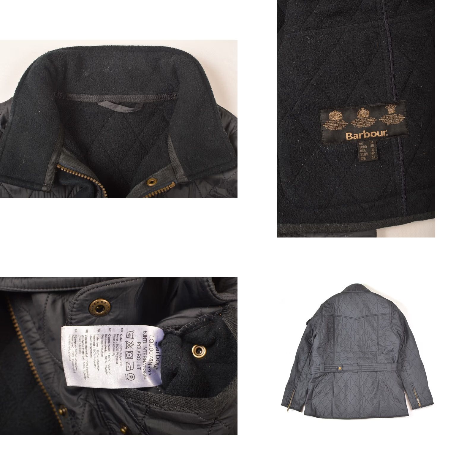 Barbour VINTAGE Barbour Intl International Polarquilt Jacket Navy LQU0078NY91 40 Women Quilted UK 14 / EURO 40 / USA 10 Mens, Womens, Boys, Girls Size S / US 4 / IT 40 - 8 Thumbnail