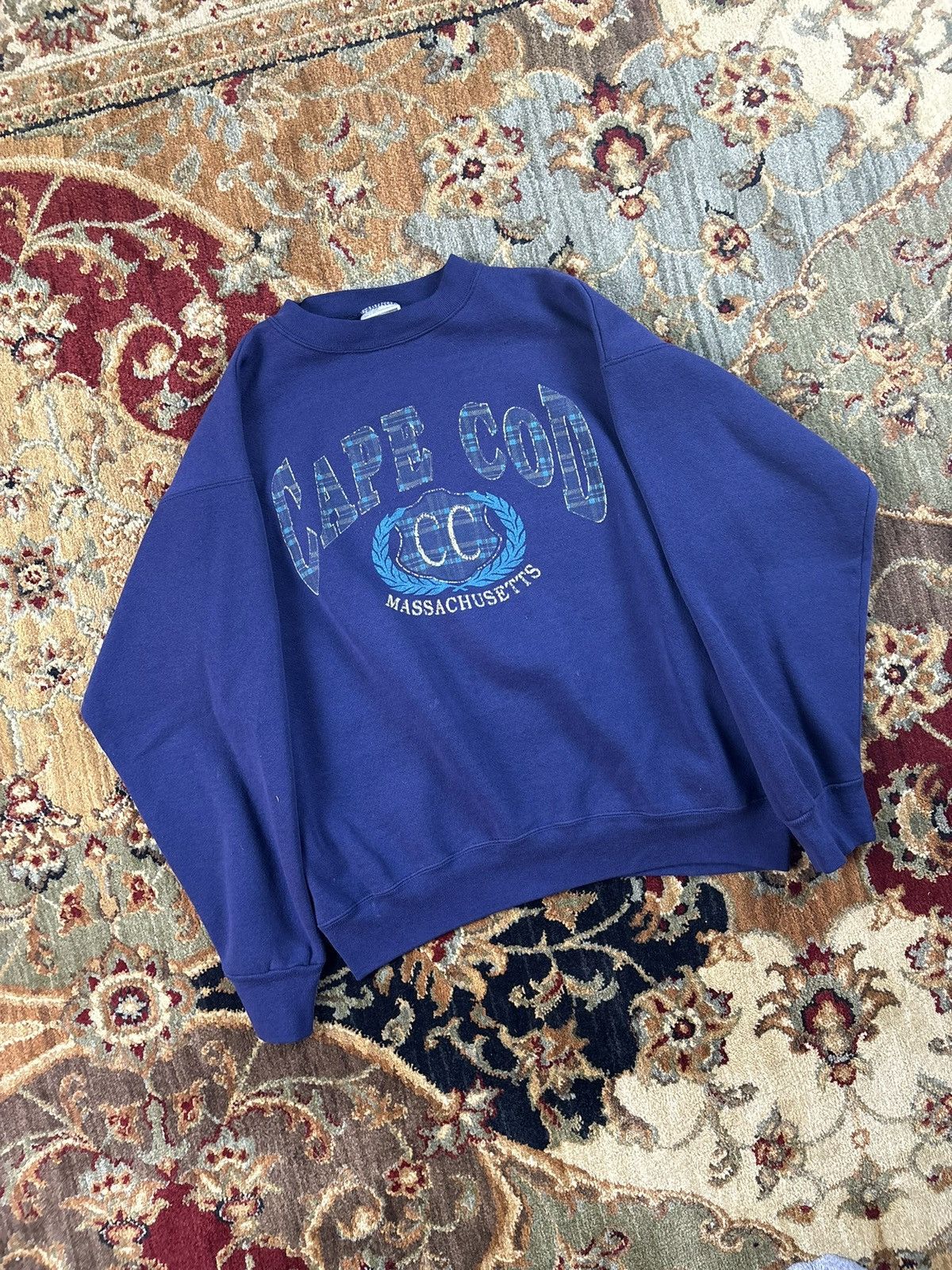 Tultex Vintage 90s Cape Cod Massachusetts crewneck sweatshirt Size US L / EU 52-54 / 3 - 1 Thumbnail