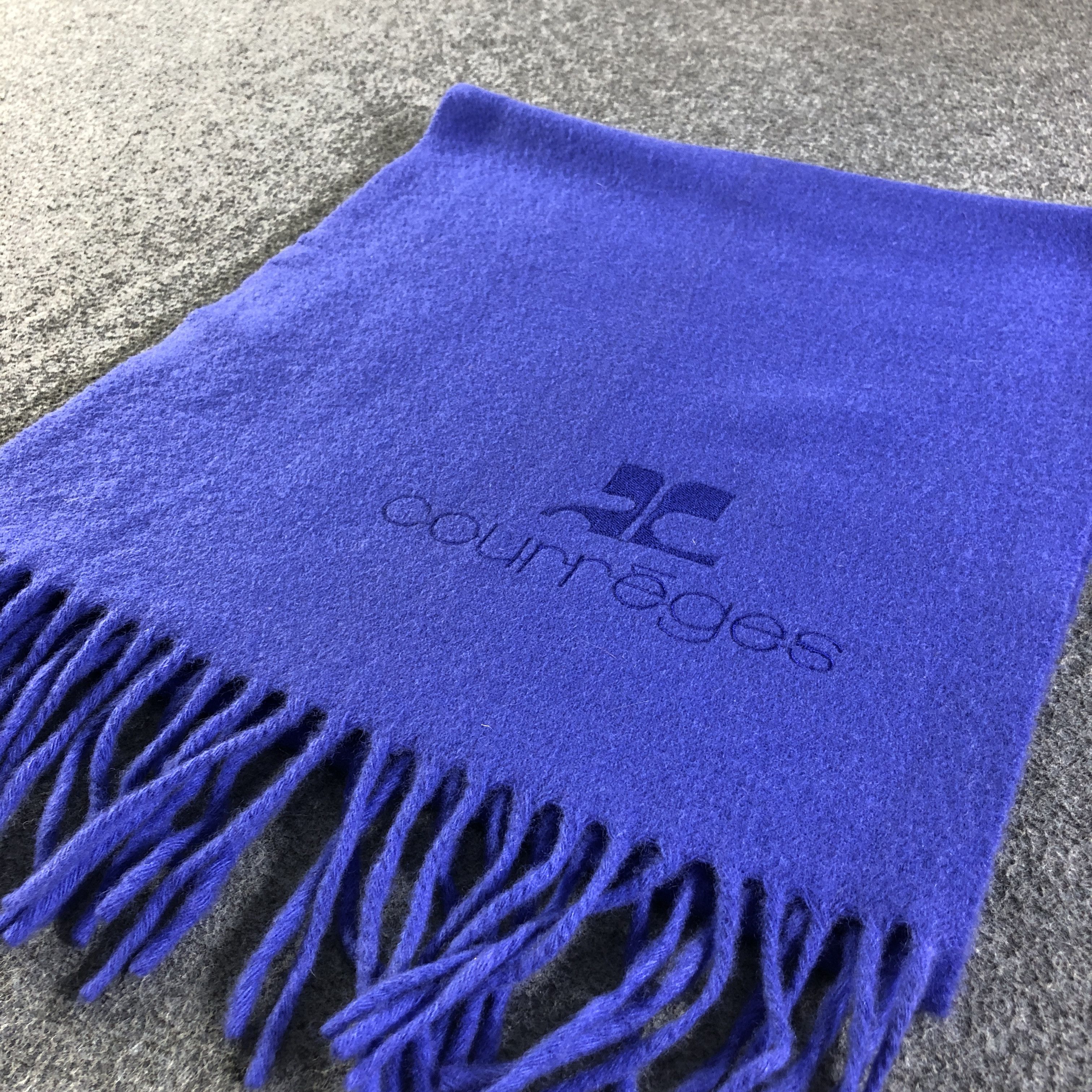 Courreges Wool Scarf Muffler Neckwear V2719