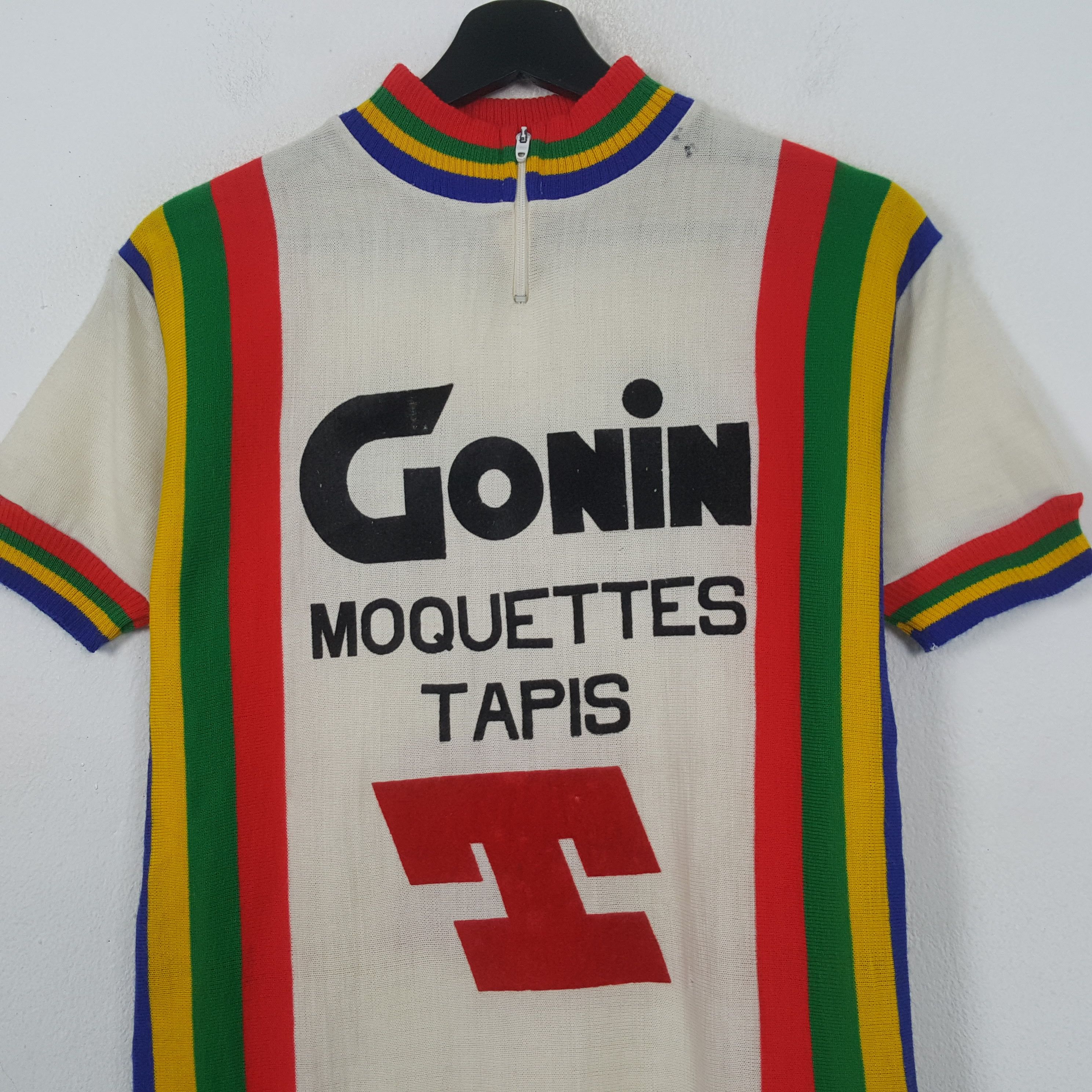 Vintage Gonin Moquettes Tapis T Cycling Jersey RR6 Size US XS / EU 42 / 0 - 2 Thumbnail