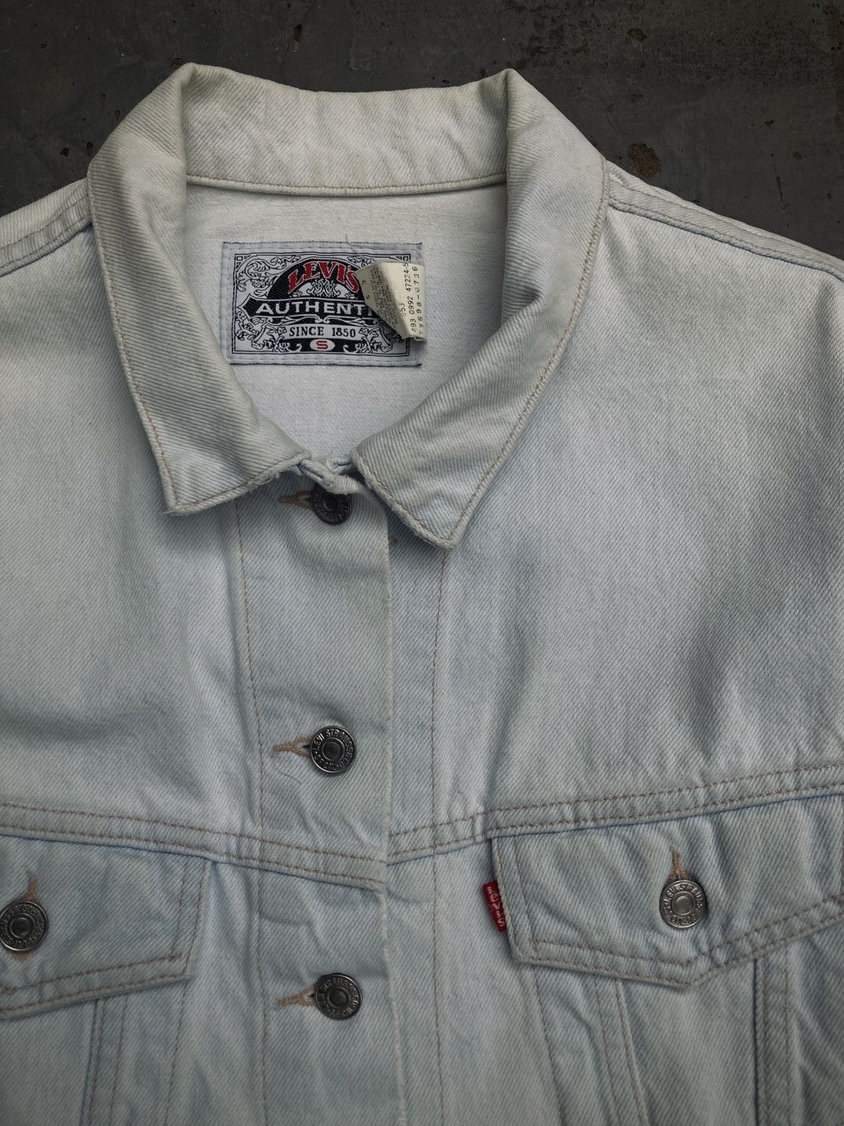 Levi's Vintage Clothing Vintage 93’ Levis Denim Trucker Jacket Size M / US 6-8 / IT 42-44 - 8 Thumbnail