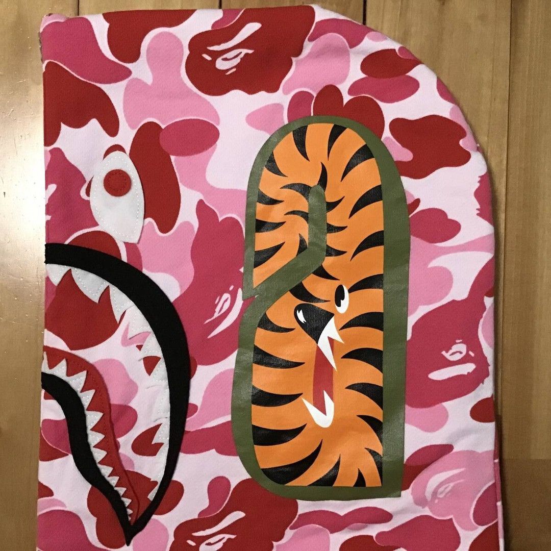 Bape BAPE shark half zip hoodie ABC camo Pink a bathing ape Size US L / EU 52-54 / 3 - 5 Thumbnail