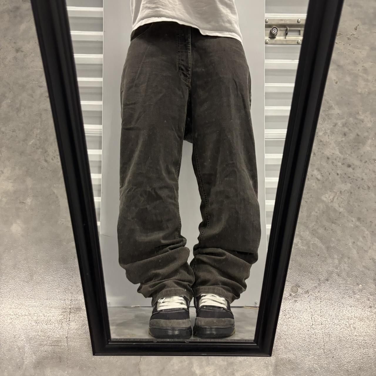 Japanese Brand × Vintage Crazy Vintage Y2K/2000s Grunge Faded Black Denim Jeans! Size US 32 / EU 48 - 1 Thumbnail