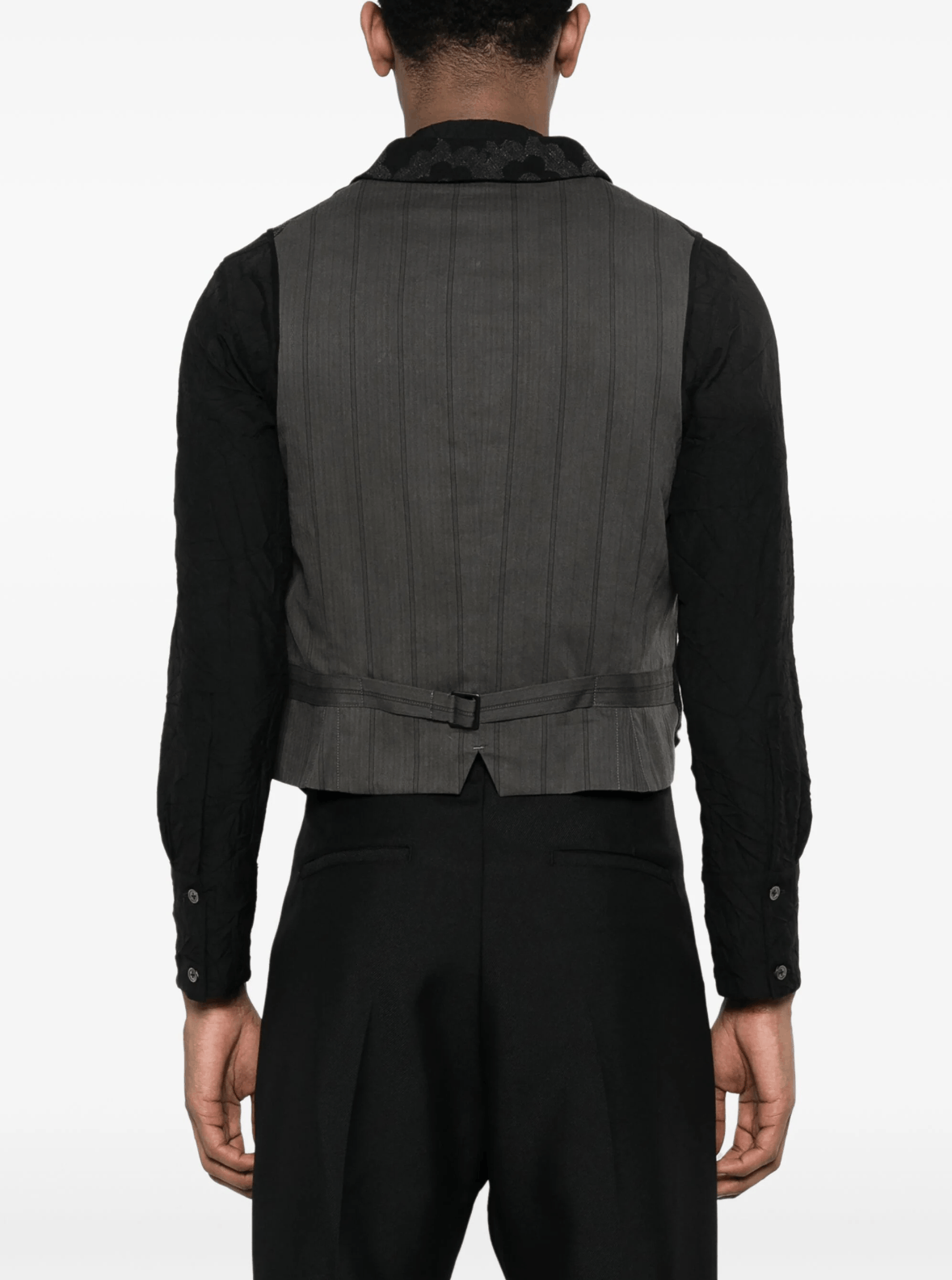 Yohji Yamamoto Yohji Yamamoto Pour Homme INDIAN LEFT DECORATIVE CLOTH VEST Size US M / EU 48-50 / 2 - 5 Thumbnail