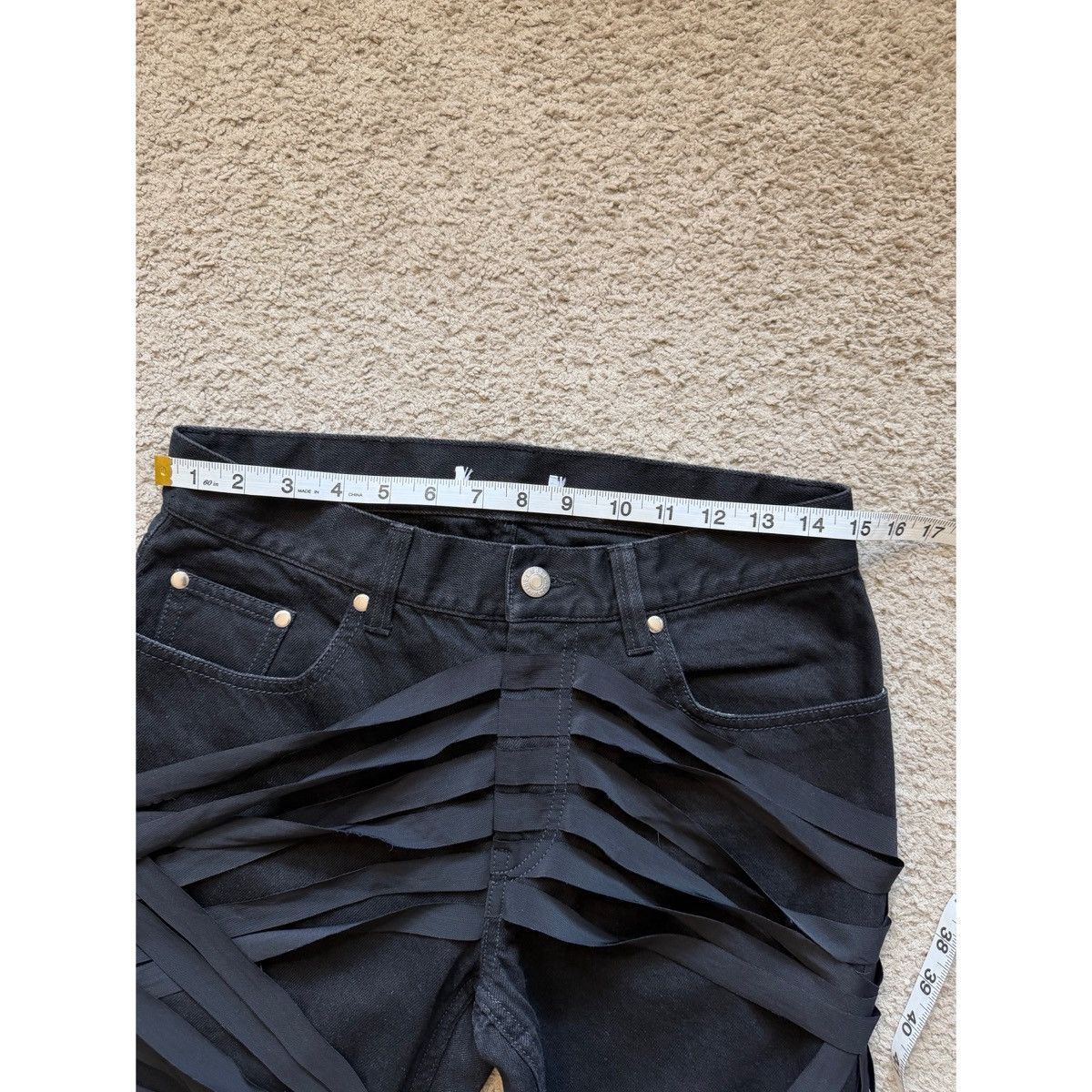 Helmut Lang HELMUT LANG BLACK RIBBON PANTS Size US 31 - 15 Thumbnail