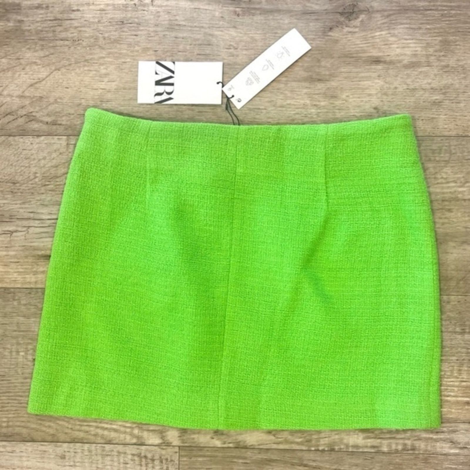 Zara ZARA High-Waisted Mini Skirt NWT Size 32" / US 10 / IT 46 - 15 Thumbnail