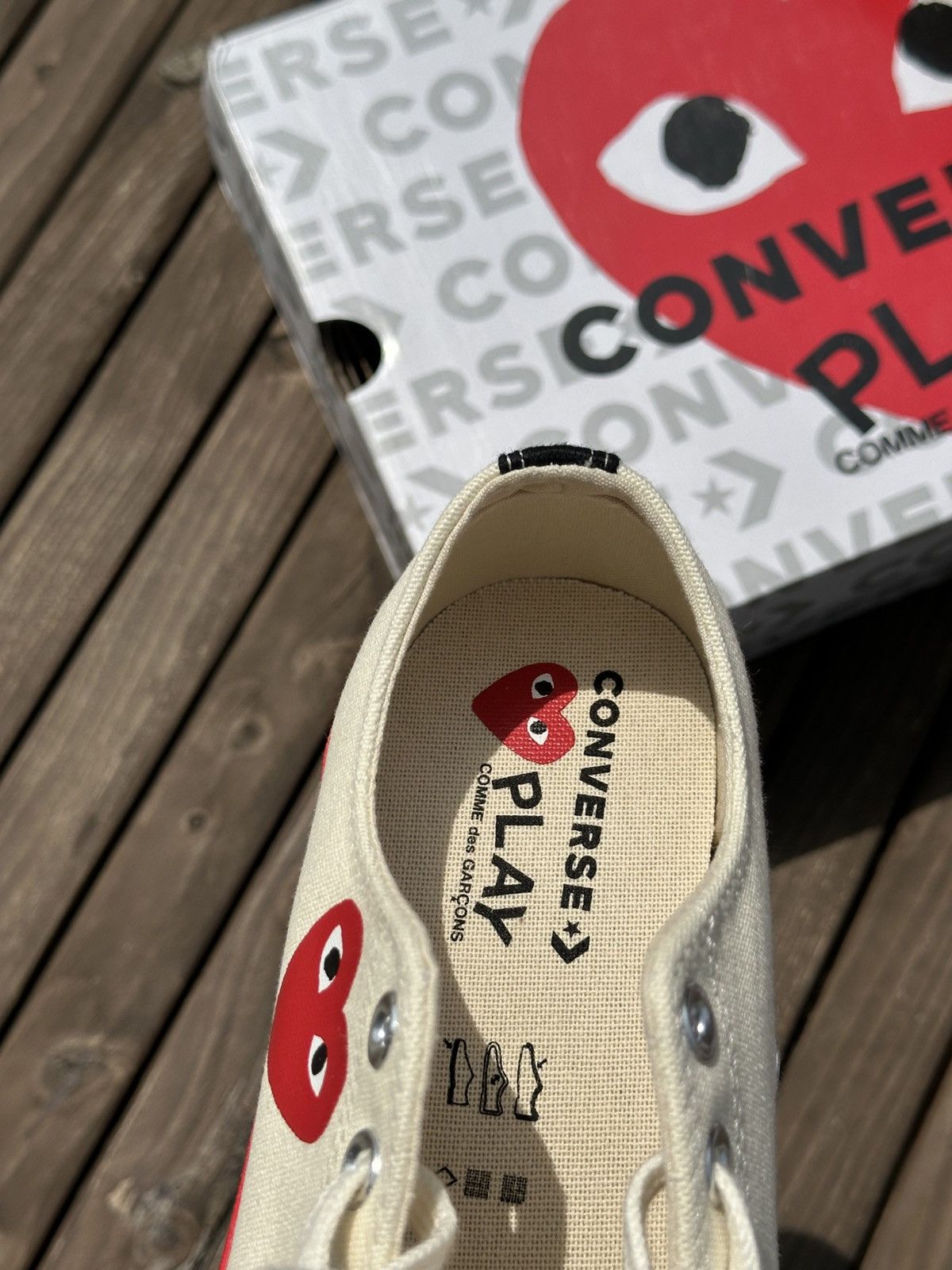 Converse Converse x Comme des Garçons PLAY Chuck 70 Low Pristine Red Size US 9 / EU 42 - 8 Thumbnail