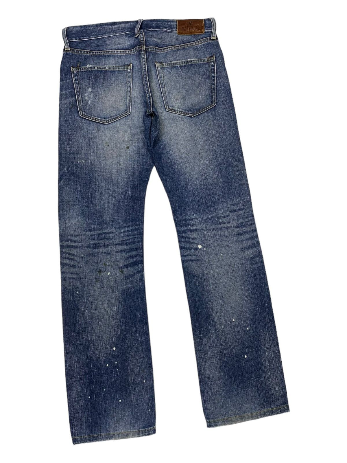 Japanese Brand 🔥BACK NUMBER PATCHWORK DISTRESSED DENIM KAPITAL STYLE JEANS Size US 32 / EU 48 - 5 Thumbnail