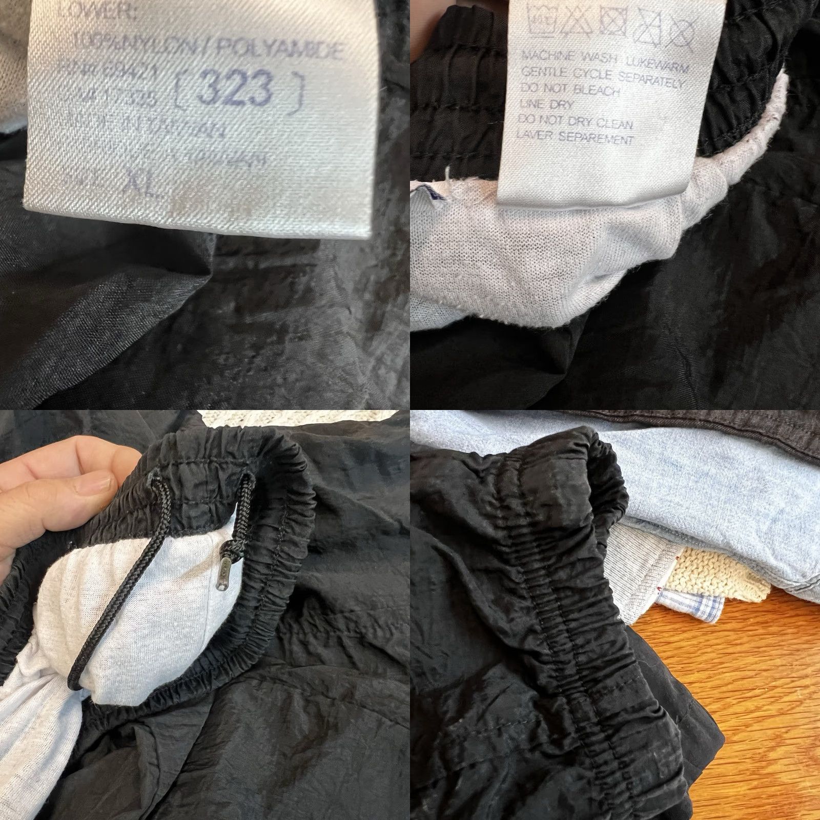 Reebok VINTAGE Reebok Track Pants Men XL Black Nylon Lined Tapered 90s Athleisure Size US 36 / EU 52 - 8 Thumbnail