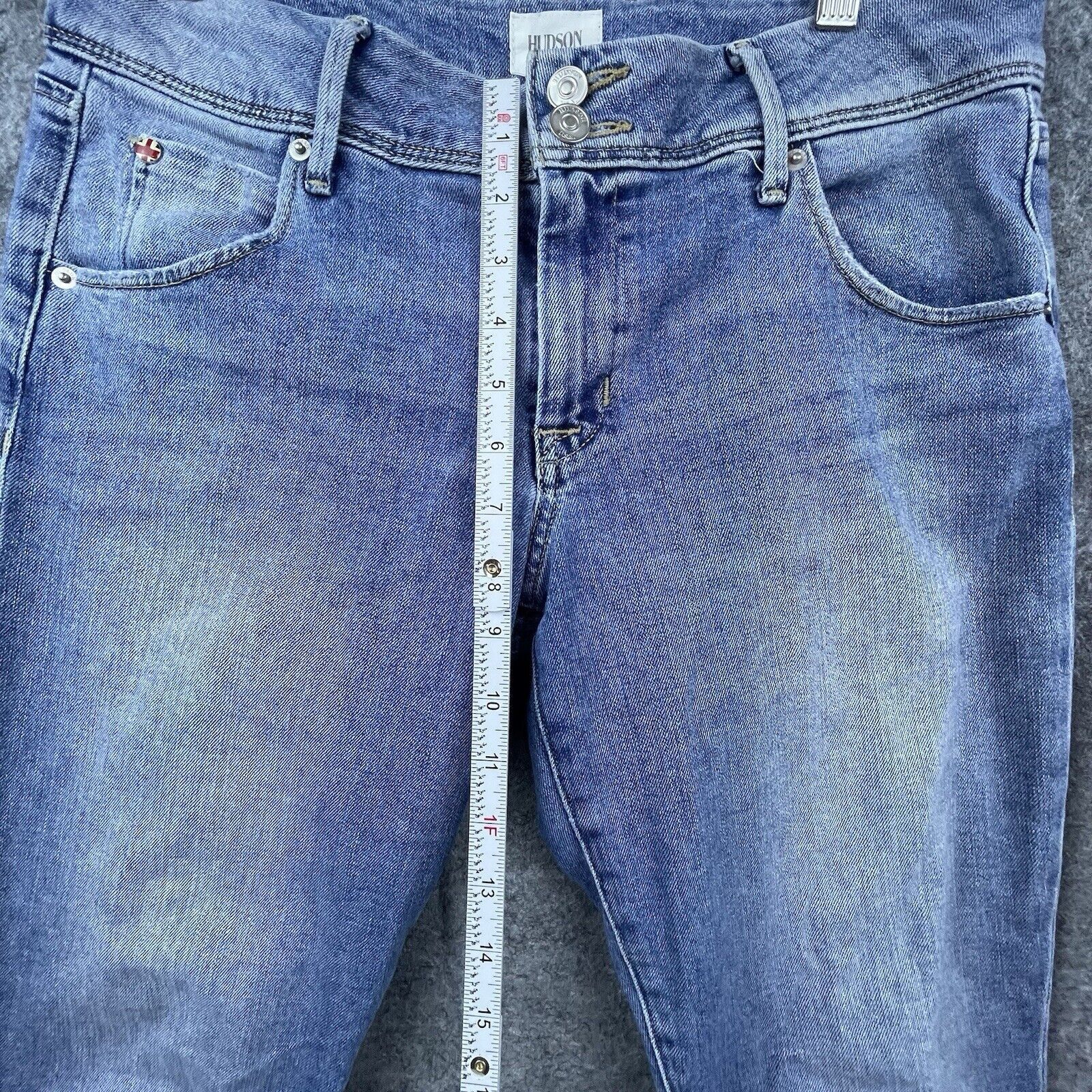 Hudson Hudson Jeans Womens 30 Collin Bootcut Crop Flap Pockets Size 30" / US 8 / IT 44 - 7 Thumbnail