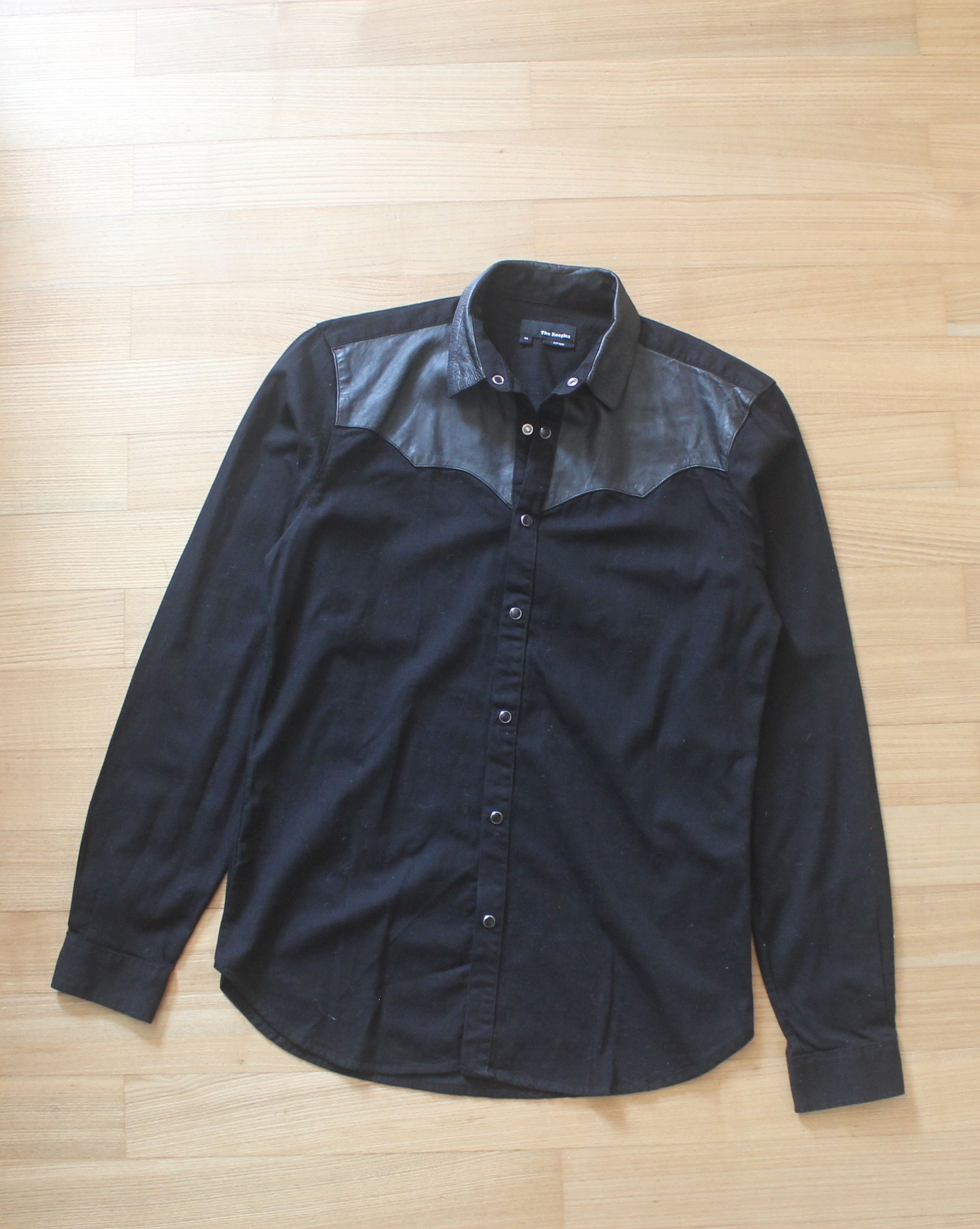 The Kooples The Kooples Black Lambskin Shirt Size US M / EU 48-50 / 2 - 4 Thumbnail