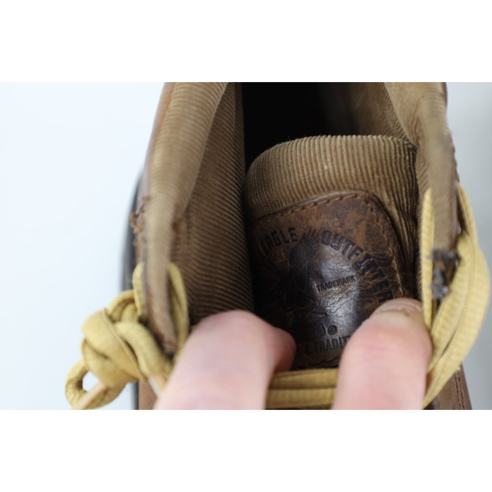 American Eagle Outfitters Vintage 90s American Eagle Babydoll Leather Mountain Boots Size US 7 / IT 37 - 4 Thumbnail