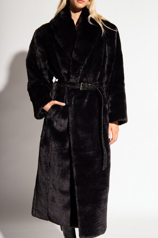 Saint Laurent Paris o1bcso1str1124 Coat in Black Size S / US 4 / IT 40 - 3 Thumbnail