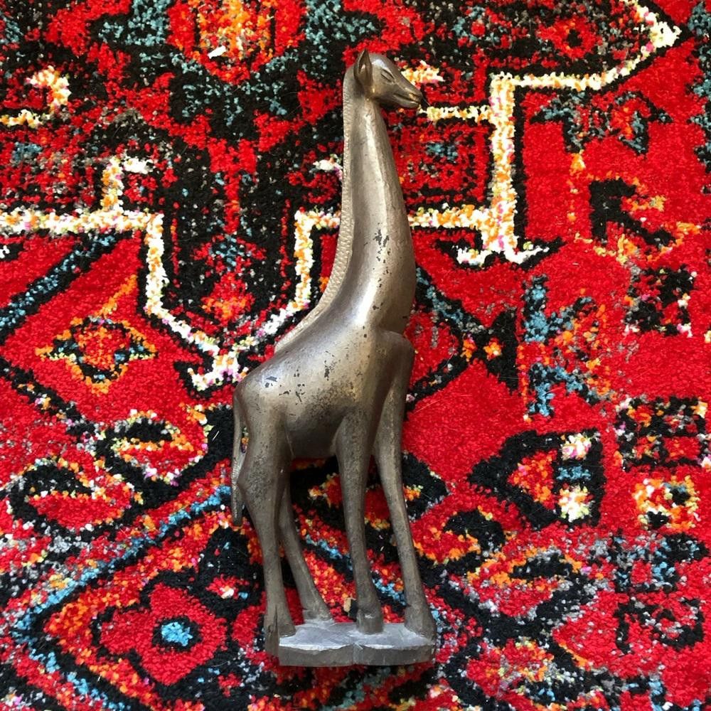 Handmade Handcarved Wooden Giraffe Size ONE SIZE - 4 Thumbnail