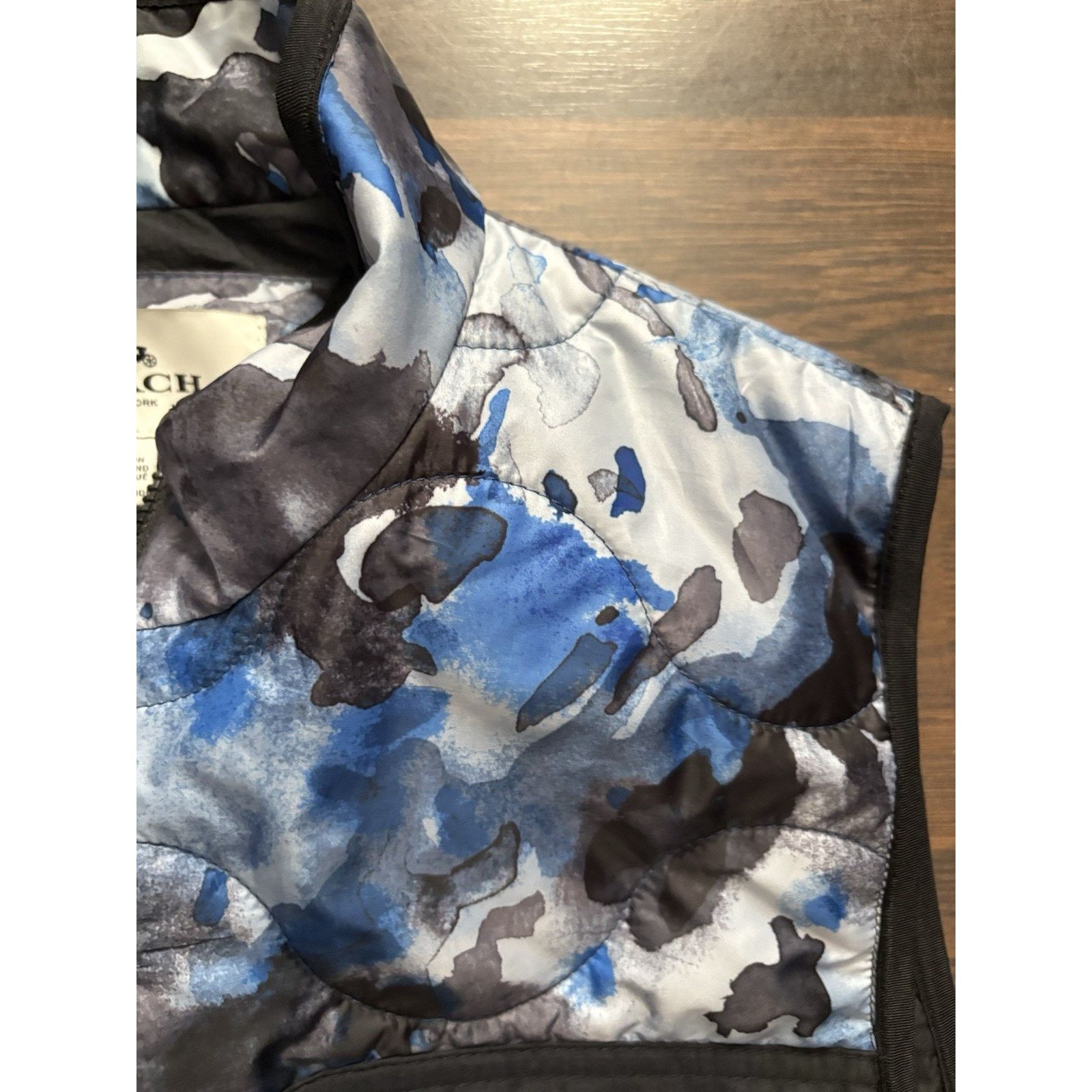 Coach Coach Quilted Men's Blue Camo Vest Size L Large Lightweight Size US L / EU 52-54 / 3 - 9 Thumbnail