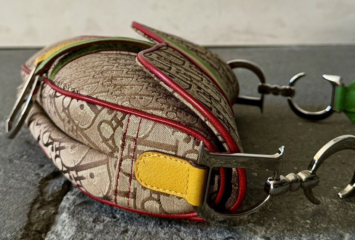Dior Rare Dior - John Galliano - 2004 - Rasta Saddle Bag Size ONE SIZE - 12 Thumbnail