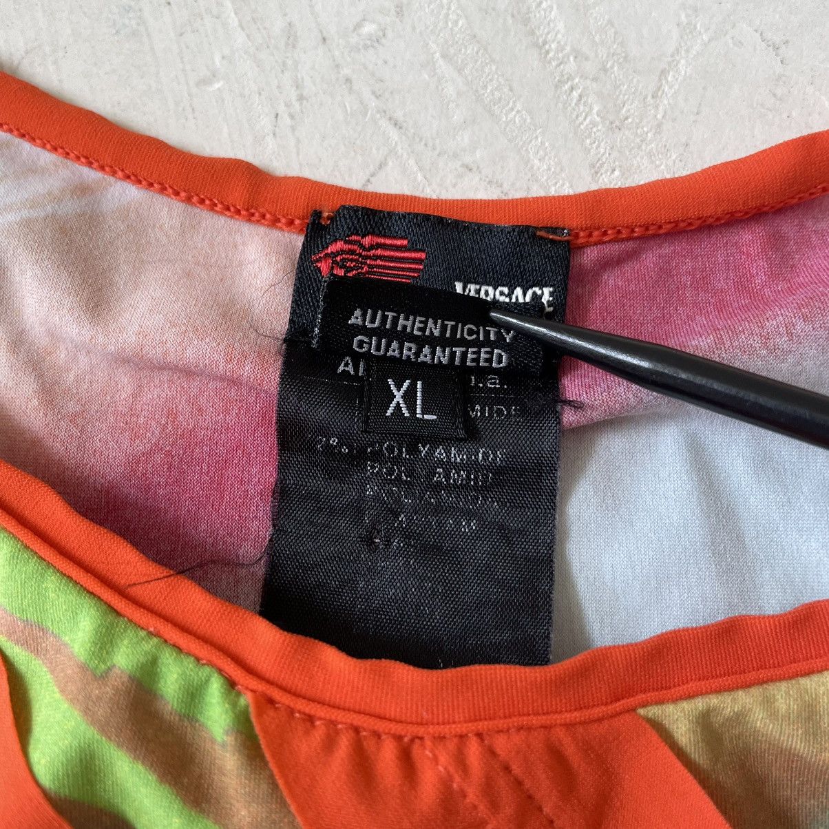 Versace Versace Y2K Retro Diagonal Stripes Tank Top Size XL Size XL / US 12-14 / IT 48-50 - 5 Thumbnail