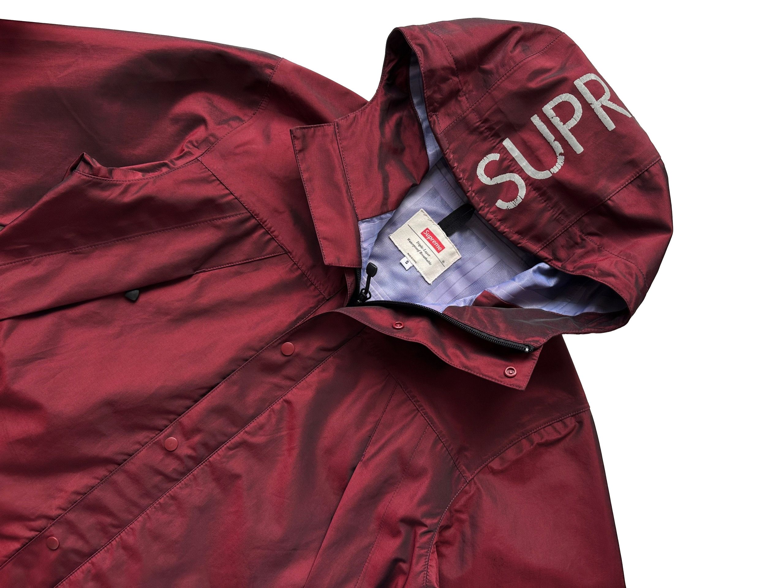 Supreme Supreme Red Shimmer Waterproof Breathable shall jacket Size US S / EU 44-46 / 1 - 9 Thumbnail