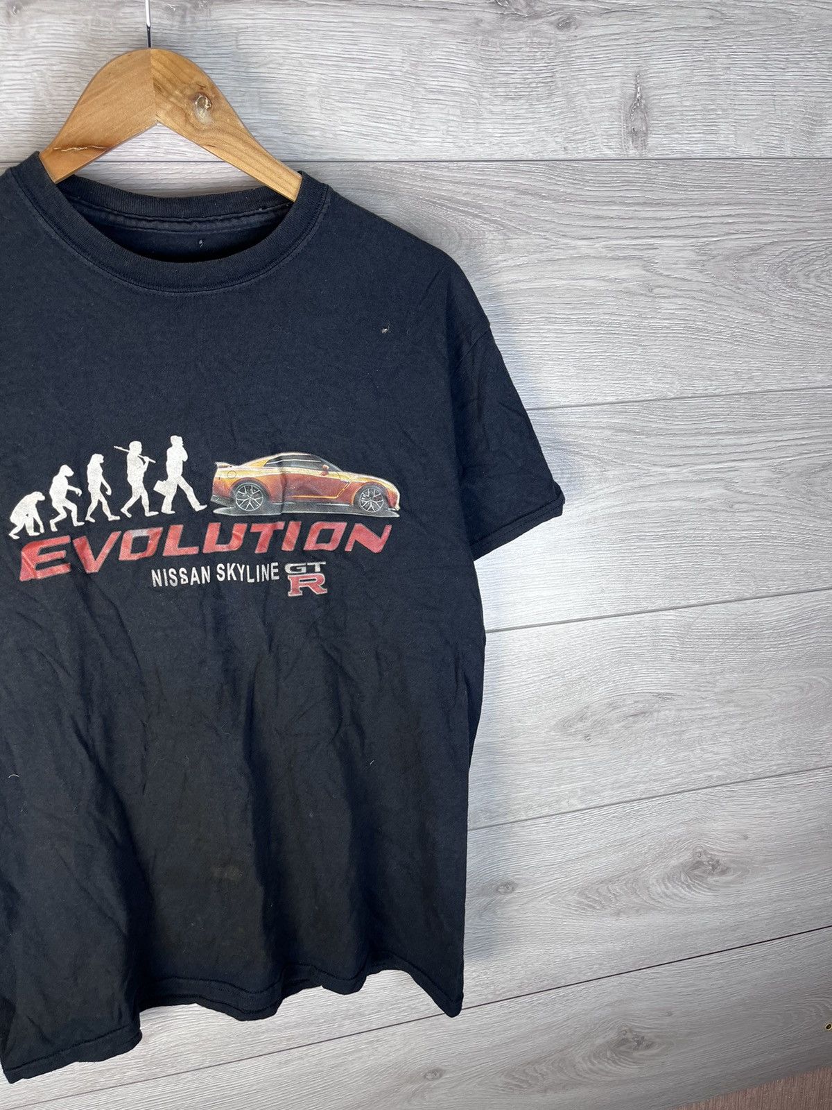 Fruit Of The Loom Vintage men’s T-shirt Merch Nisan Skyline Evolution size L Size US L / EU 52-54 / 3 - 3 Thumbnail