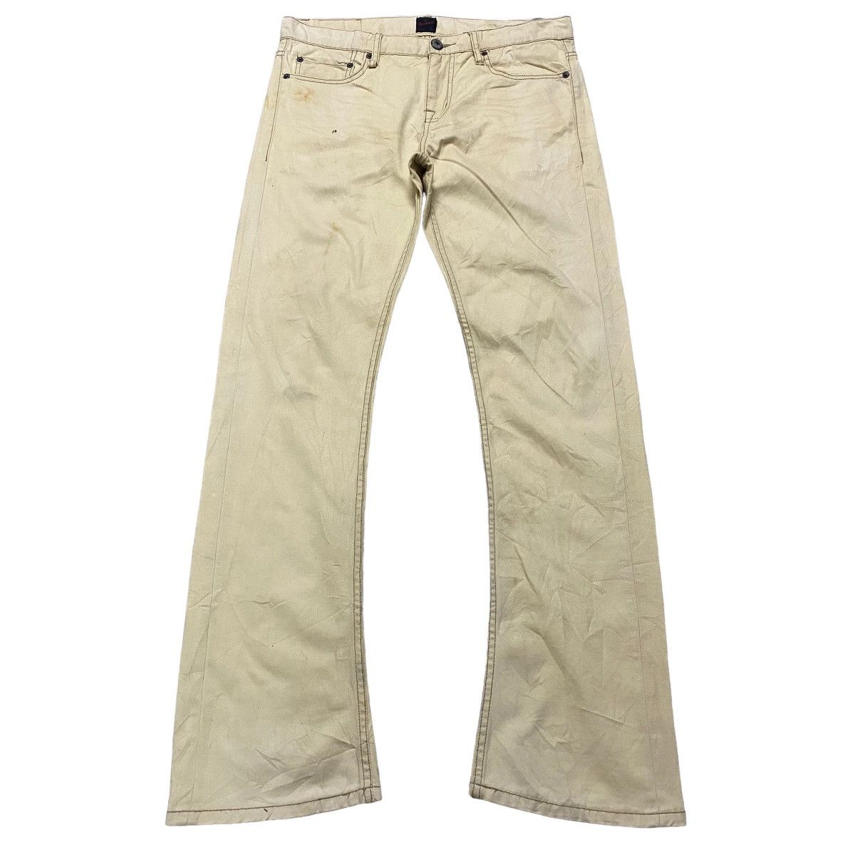 JACKROSE Jackrose Rusty Denim Low Flare Jeans Size US 33 - 1 Thumbnail