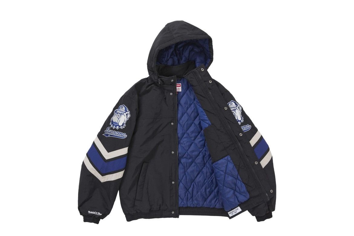 Supreme Mitchell Ness NCAA Jacket black Supreme Mitchell & Ness