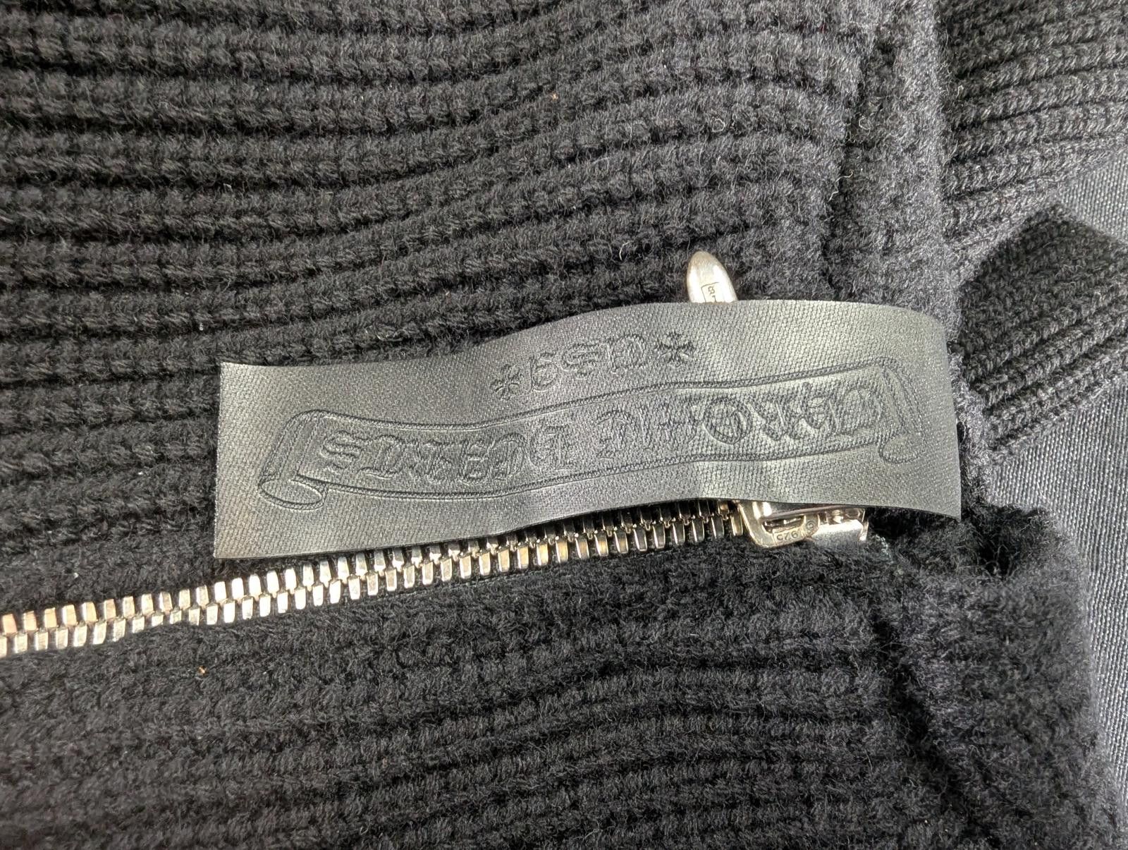 Chrome Hearts Chrome Hearts Cashmere Cross Patch Zip Up Hoodie in Black Size US XL / EU 56 / 4 - 9 Thumbnail