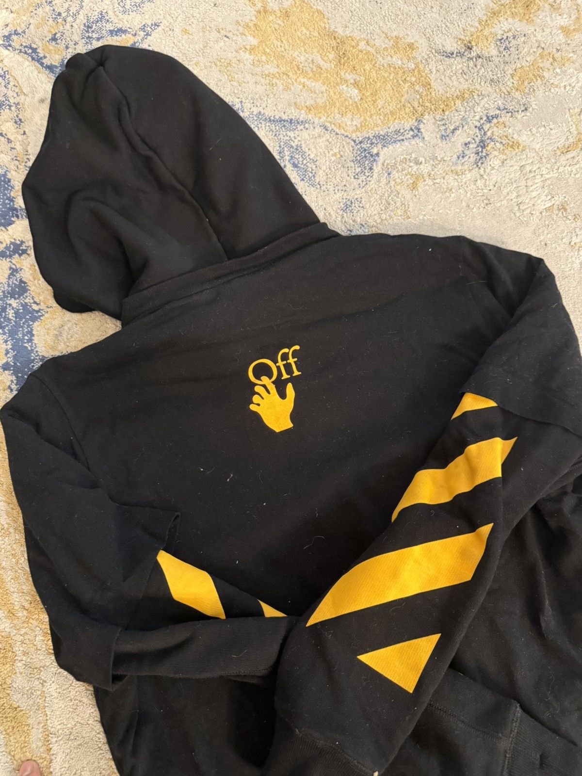 Off-White Offwhite black tshirt hoodie Size US XS / EU 42 / 0 - 6 Thumbnail
