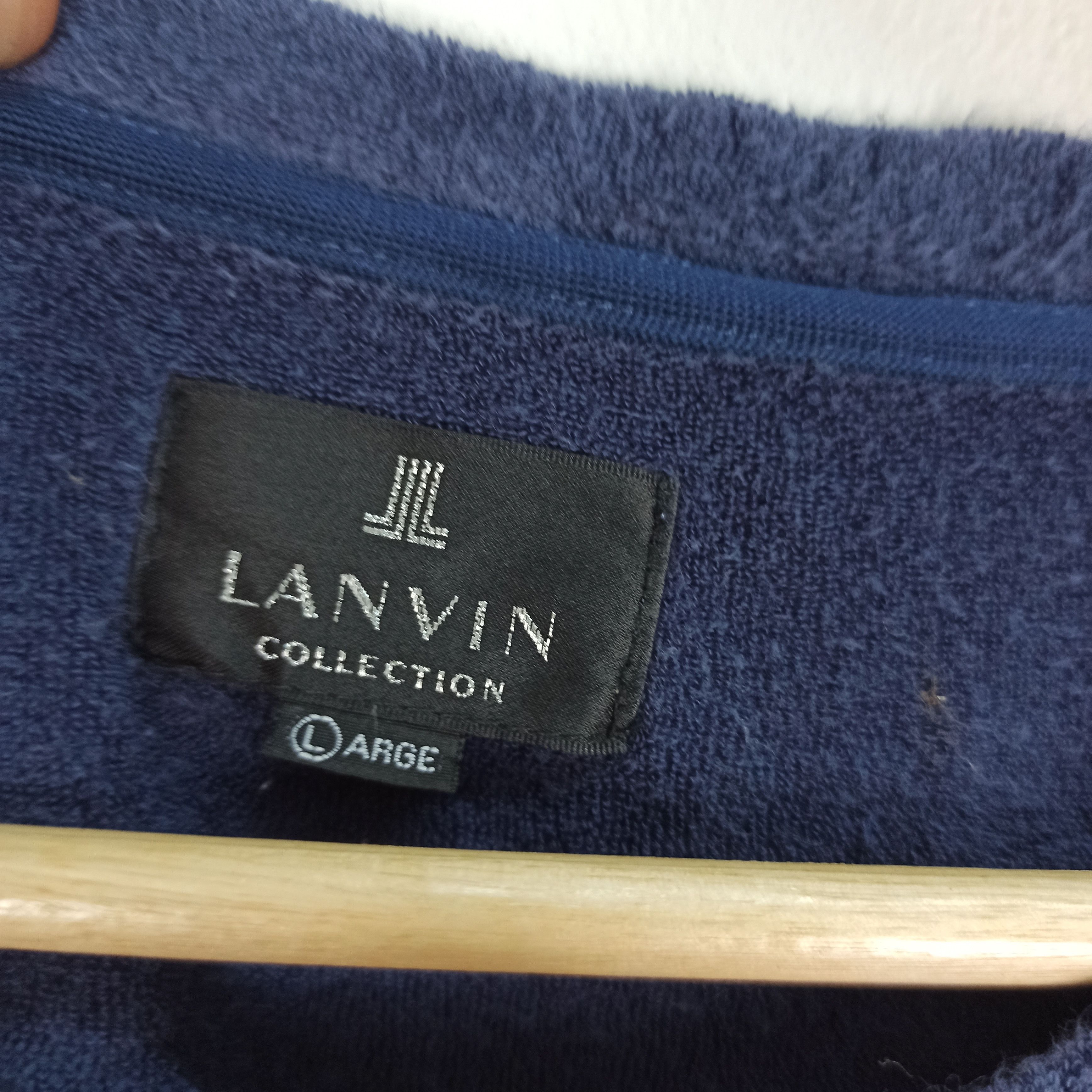Lanvin Rare Lanvin Big Logo Polyster Tshirt Size US L / EU 52-54 / 3 - 5 Thumbnail