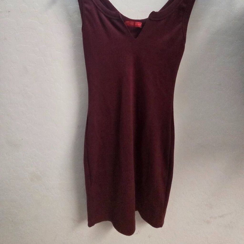 Other Signatures Burgundy Sleeveless Bodycon Mini Dress Small- y2k Size S / US 4 / IT 40 - 6 Thumbnail