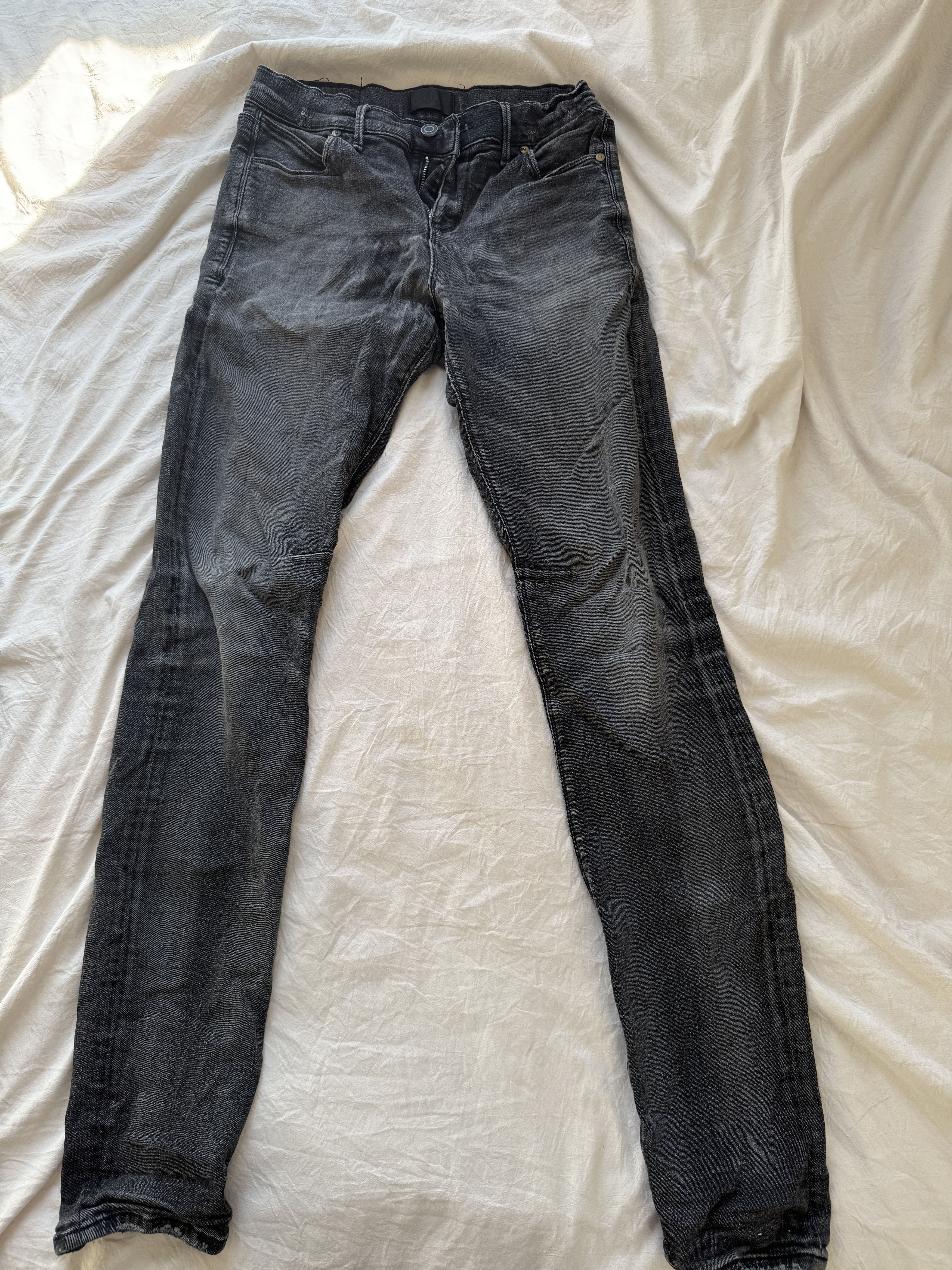 Rta BRYANT SKINNY JEAN | BLACK FADED DISTRESSED Size US 30 / EU 46 - 7 Thumbnail