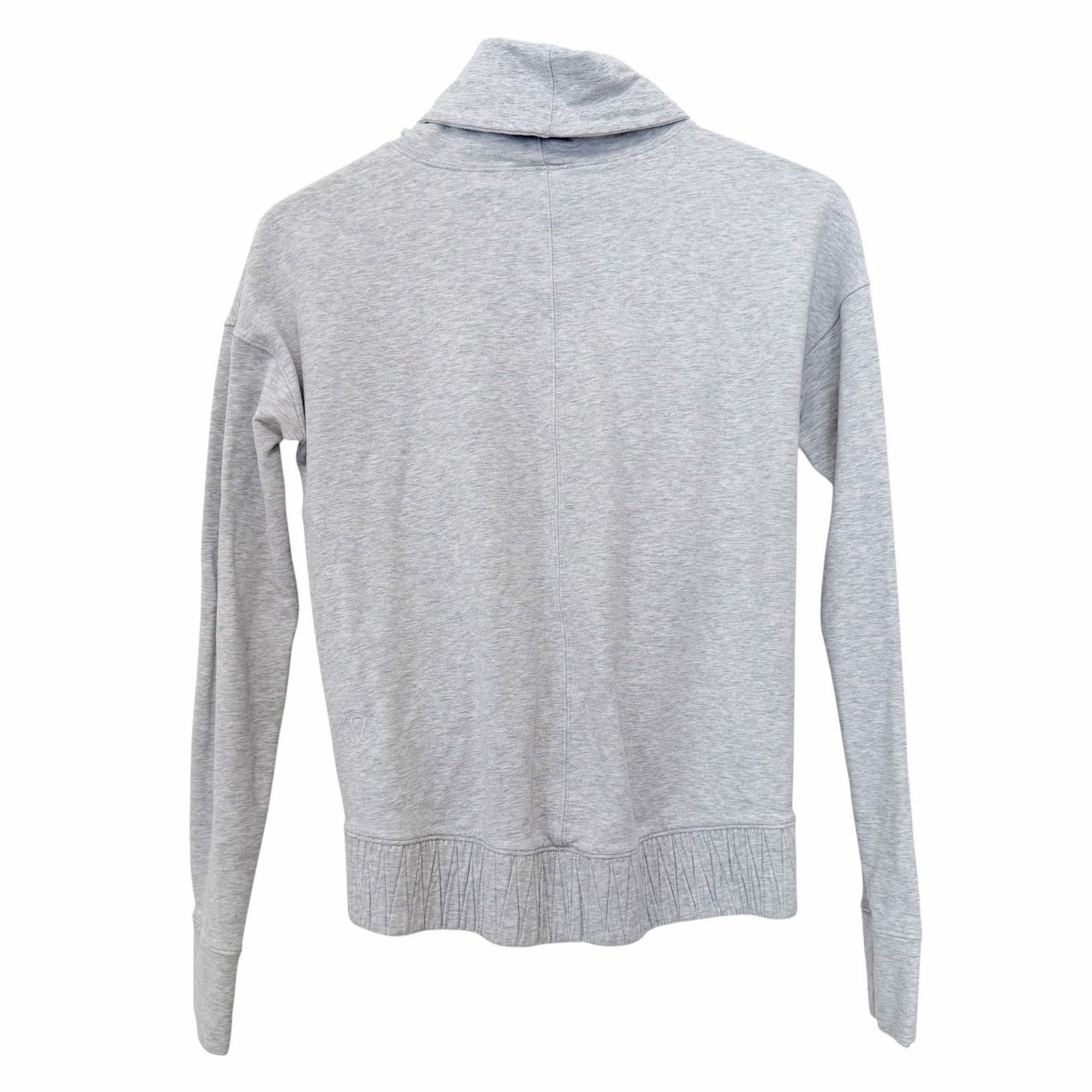 Lululemon Lululemon Gray Go Forward Pullover Mock Neck Sweatshirt Sz 2 Size XS / US 0-2 / IT 36-38 - 5 Thumbnail