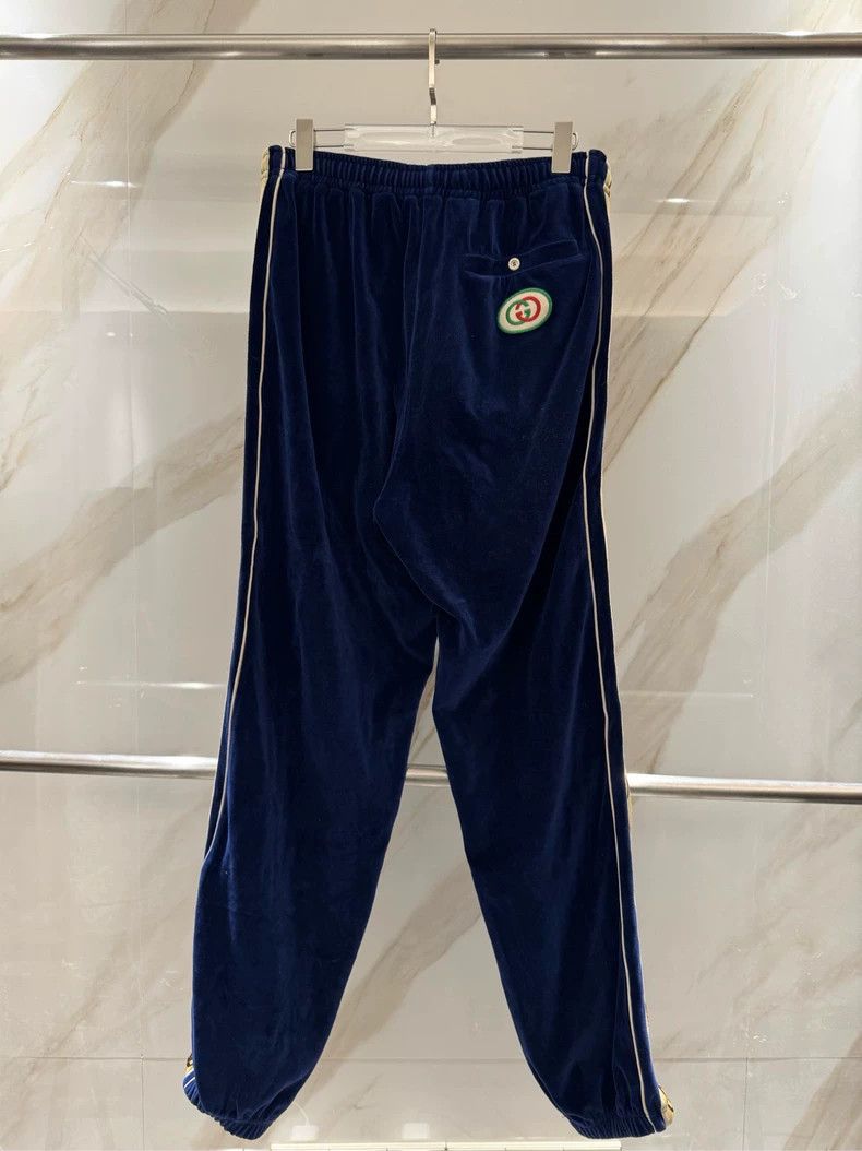 Gucci Gucci Blue velvet string trousers 2501-Nextarrow Size US 32 / EU 48 - 2 Thumbnail