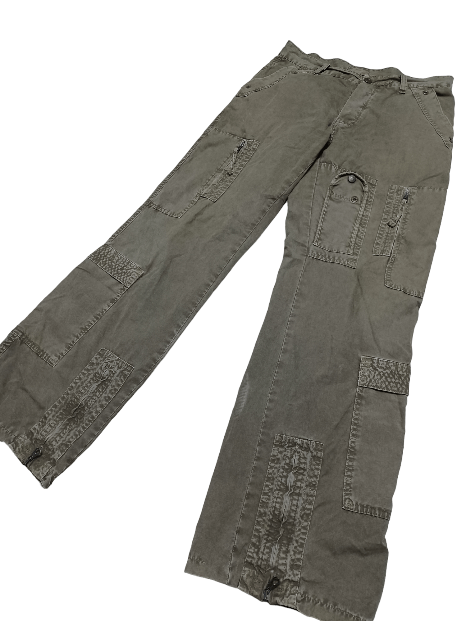 Other MILITARY KHAKI MULTIPOCKET CARGO JACK JONES PANTS W34 L32 Size US 32 / EU 48 - 2 Thumbnail