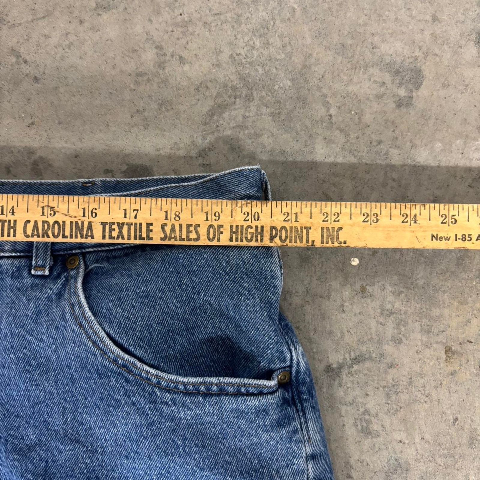 L.L. Bean 90s LL Bean Flannel Lined Blue Jeans Size US 41 - 6 Thumbnail
