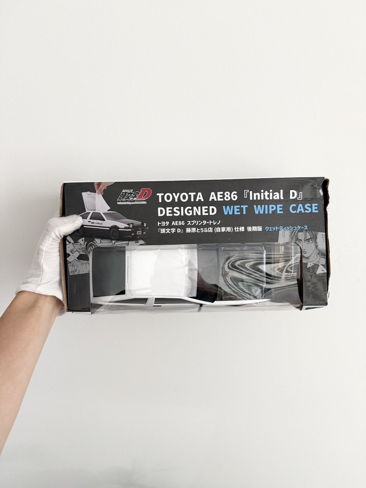 Formula 1 RARE! INITIAL D TOYOTA AE86 Sprinter Trueno Tissue Box Size ONE SIZE - 4 Thumbnail