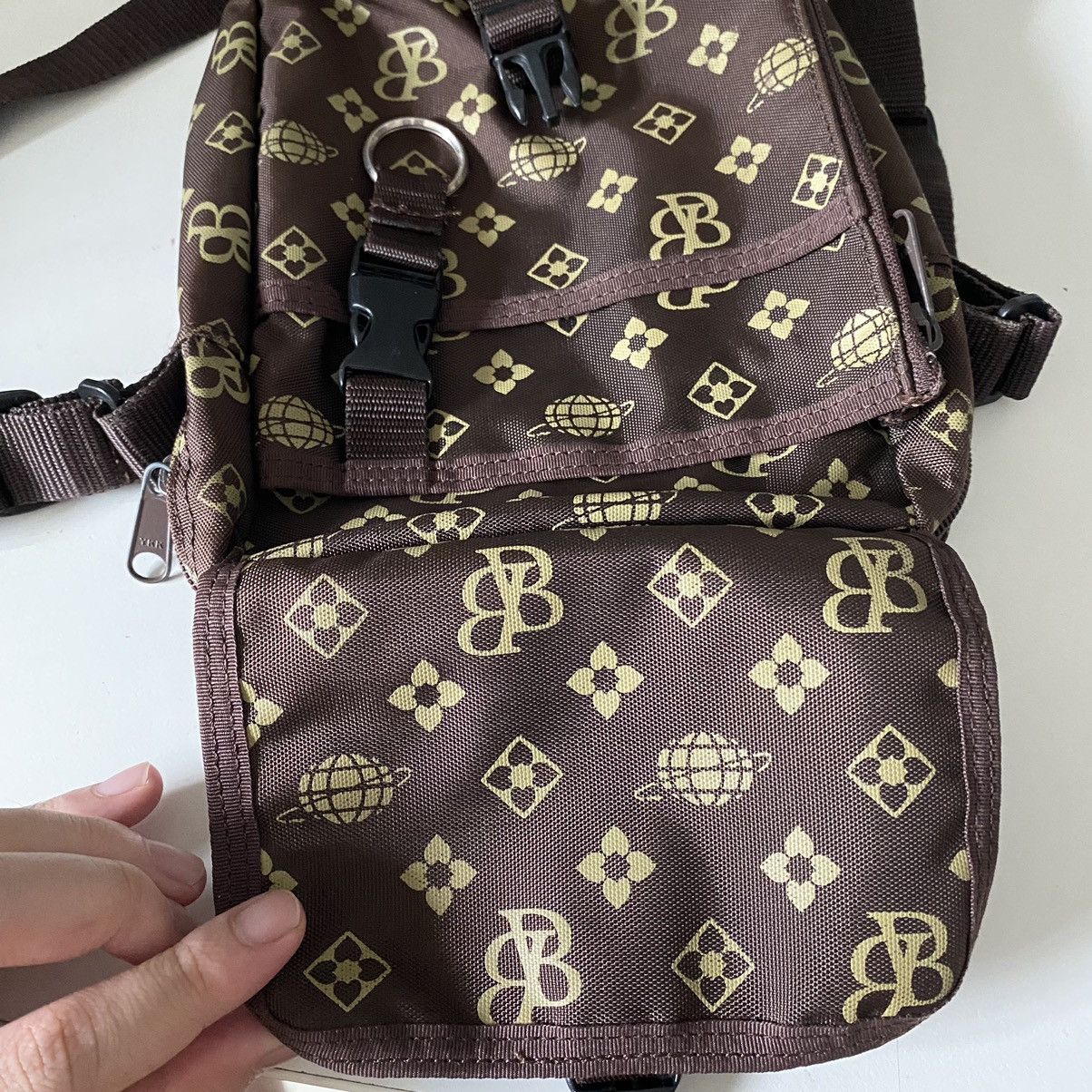 Beams Plus Stussy Monogram Inspired Beams Japan Monogram Sling Bag Size ONE SIZE - 7 Thumbnail
