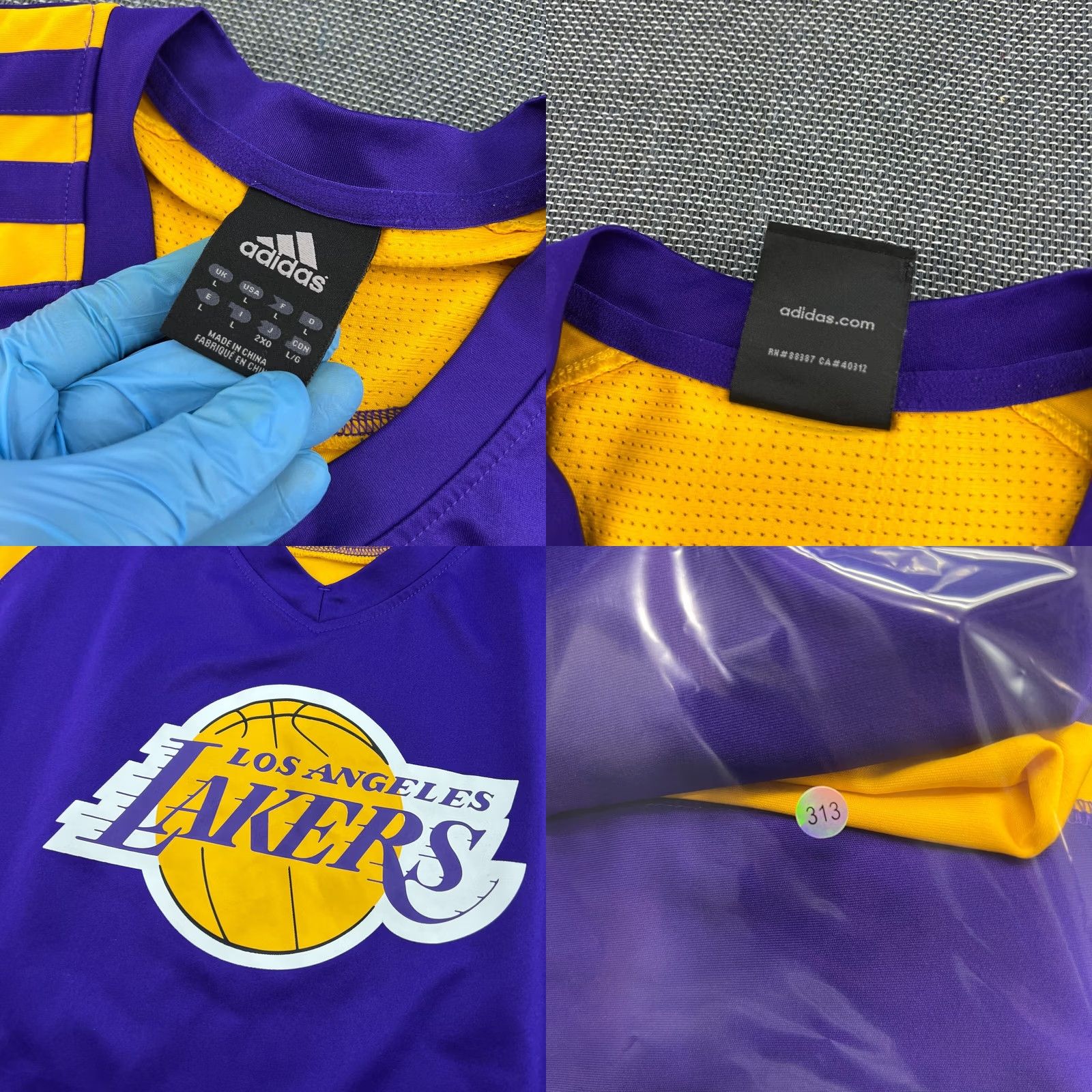 Adidas adidas Los Angeles Lakers Paul Gasol #16 Basketball Jersey Adult L Mens NBA T-Shirt Size US L / EU 52-54 / 3 - 9 Thumbnail