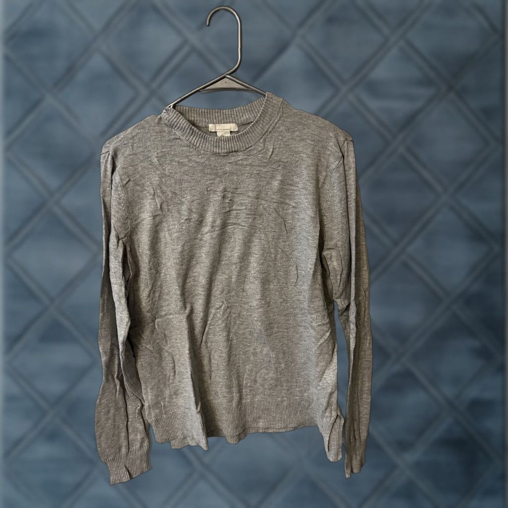 H&M H&M Women’s Knit Sweater Gray Basics Size M Pullover Knitted Cotton Long Sleeve Round Neck Women Size M / US 6-8 / IT 42-44 - 1 Thumbnail