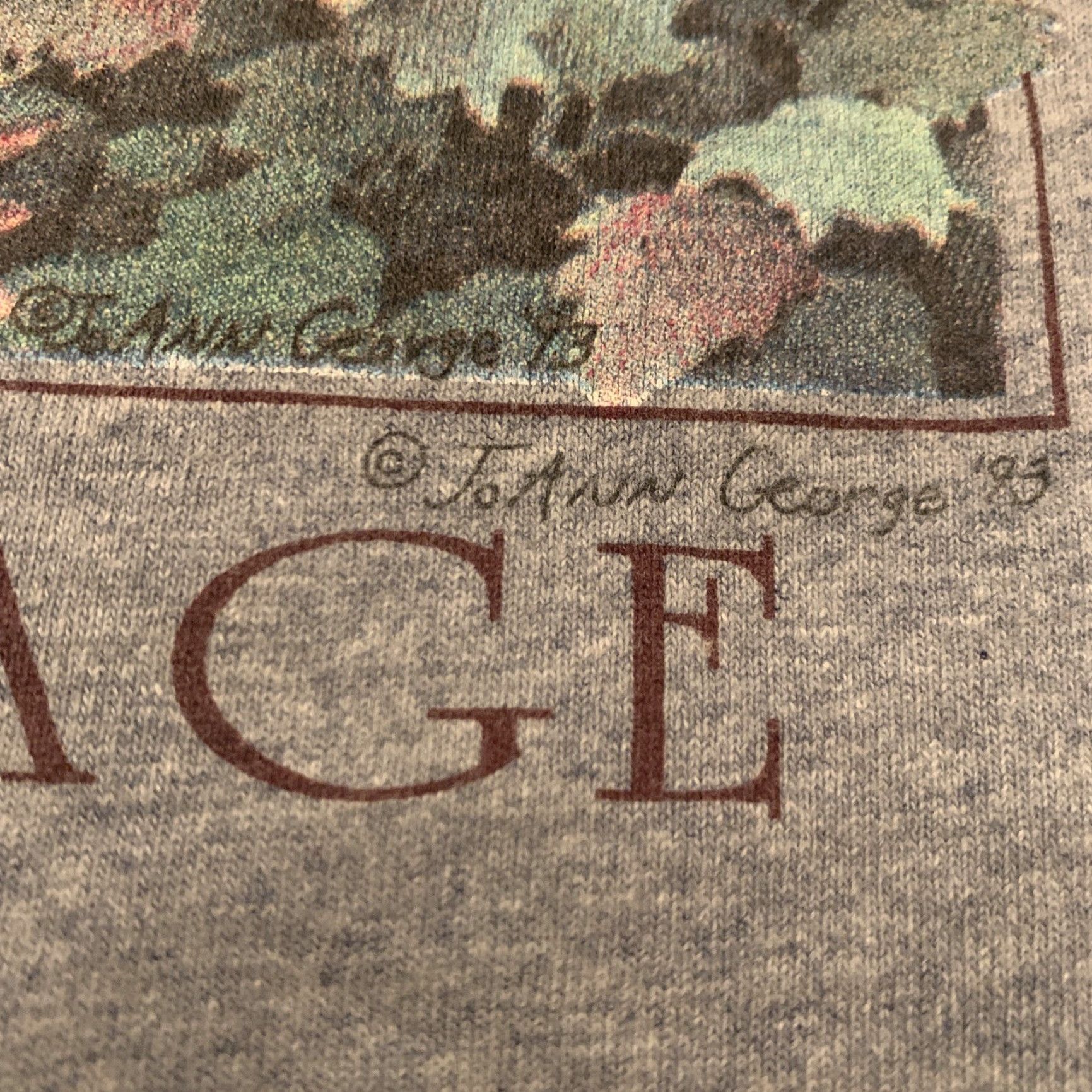 George VINTAGE Joann George Art Shirt Alaska Wolf Heritage 1993 90s Size L Made In USA Size US L / EU 52-54 / 3 - 3 Thumbnail