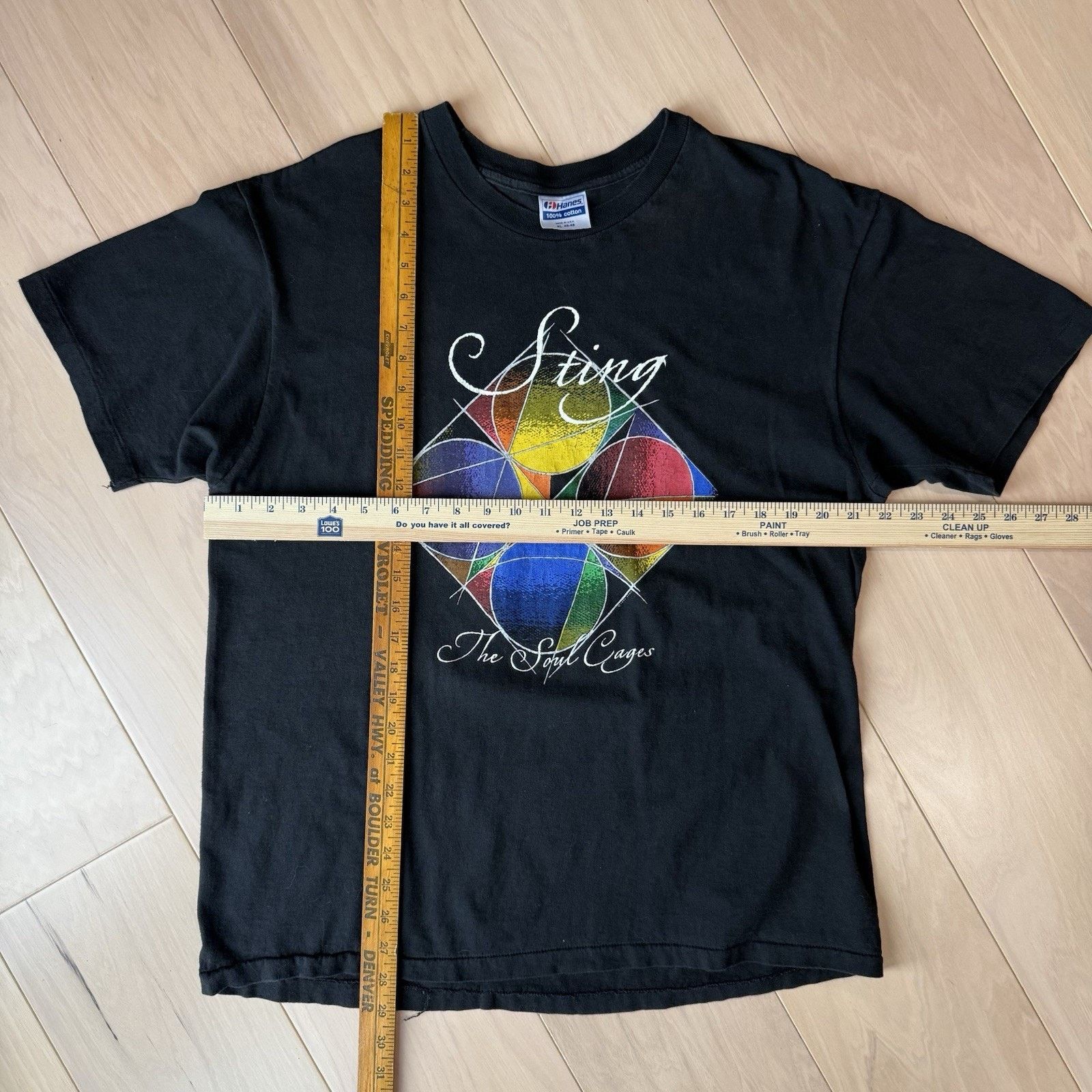 Hanes Vintage Sting The Soul Cages Shirt XL Black 90s Tour Size US XL / EU 56 / 4 - 3 Thumbnail