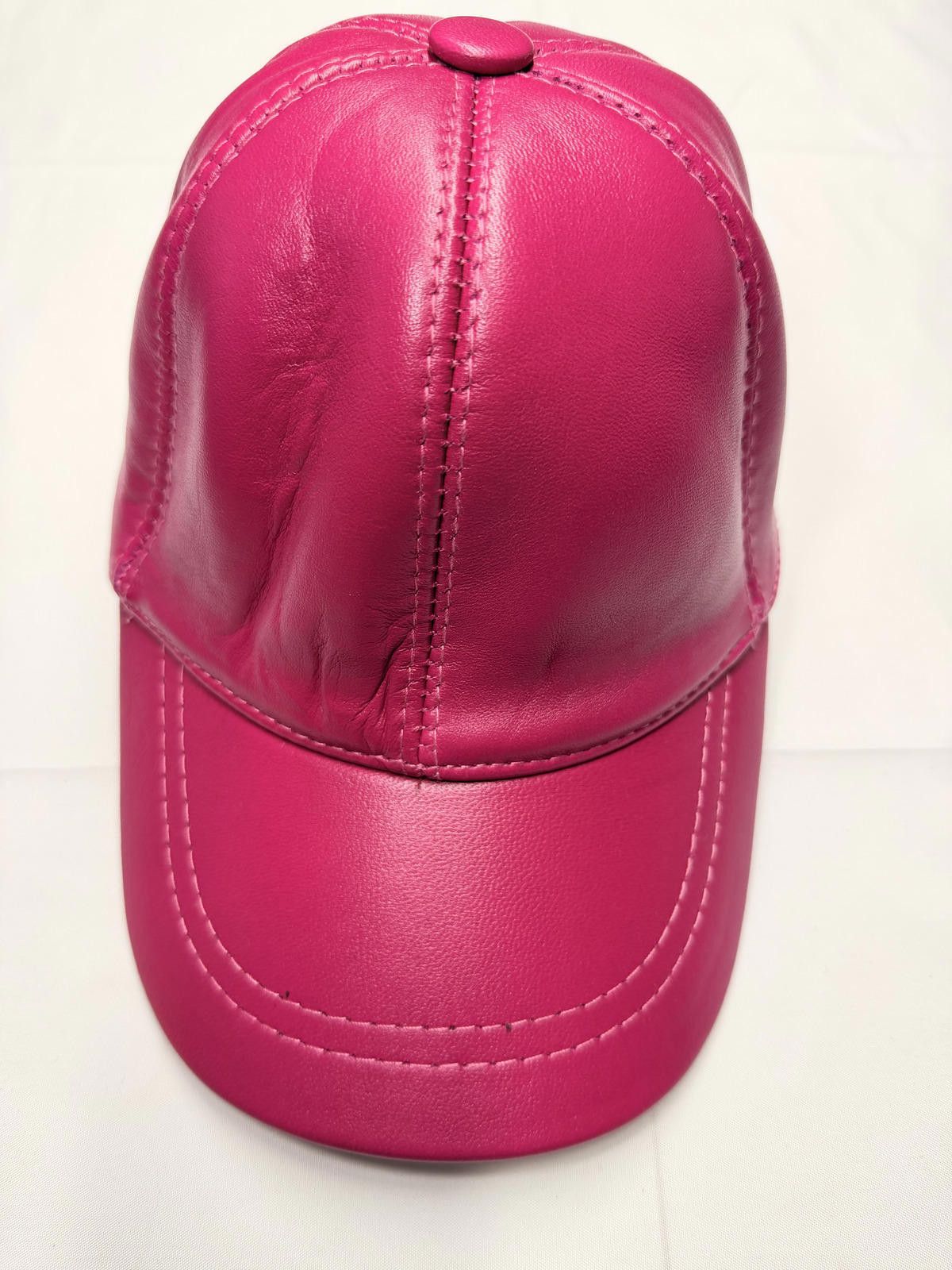 Other NEW Pink Leather Baseball Cap - Premium Hat #022 Size ONE SIZE - 1 Thumbnail