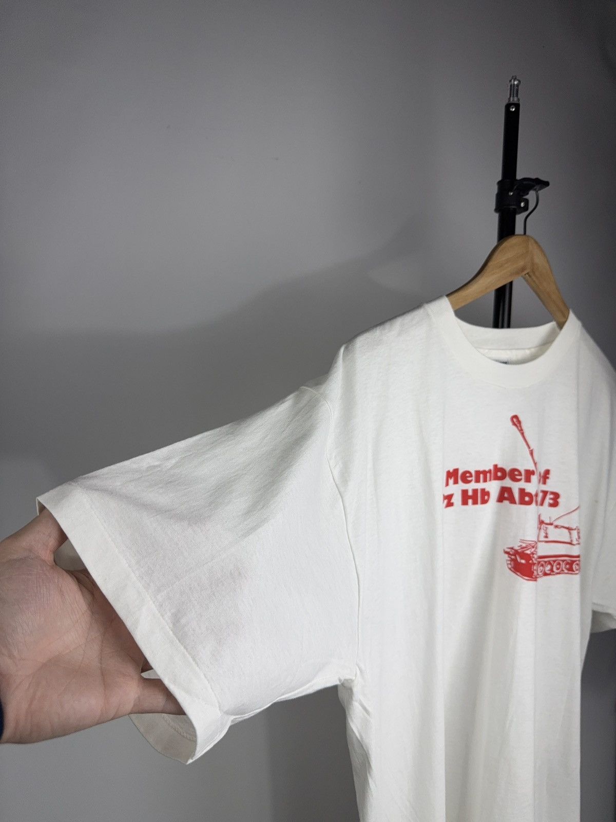 Vintage Vintage 90s 🇩🇪 Tank Army Germany PZ HB ABT 73 t shirt Size US XL / EU 56 / 4 - 5 Thumbnail
