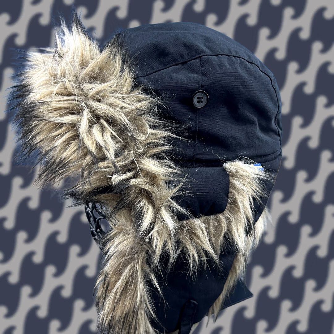 Vintage Fjallraven Trapper Hat Adult M Black Nordic Heater Faux Fur Bomber Ushanka Aviator Size ONE SIZE - 1 Thumbnail