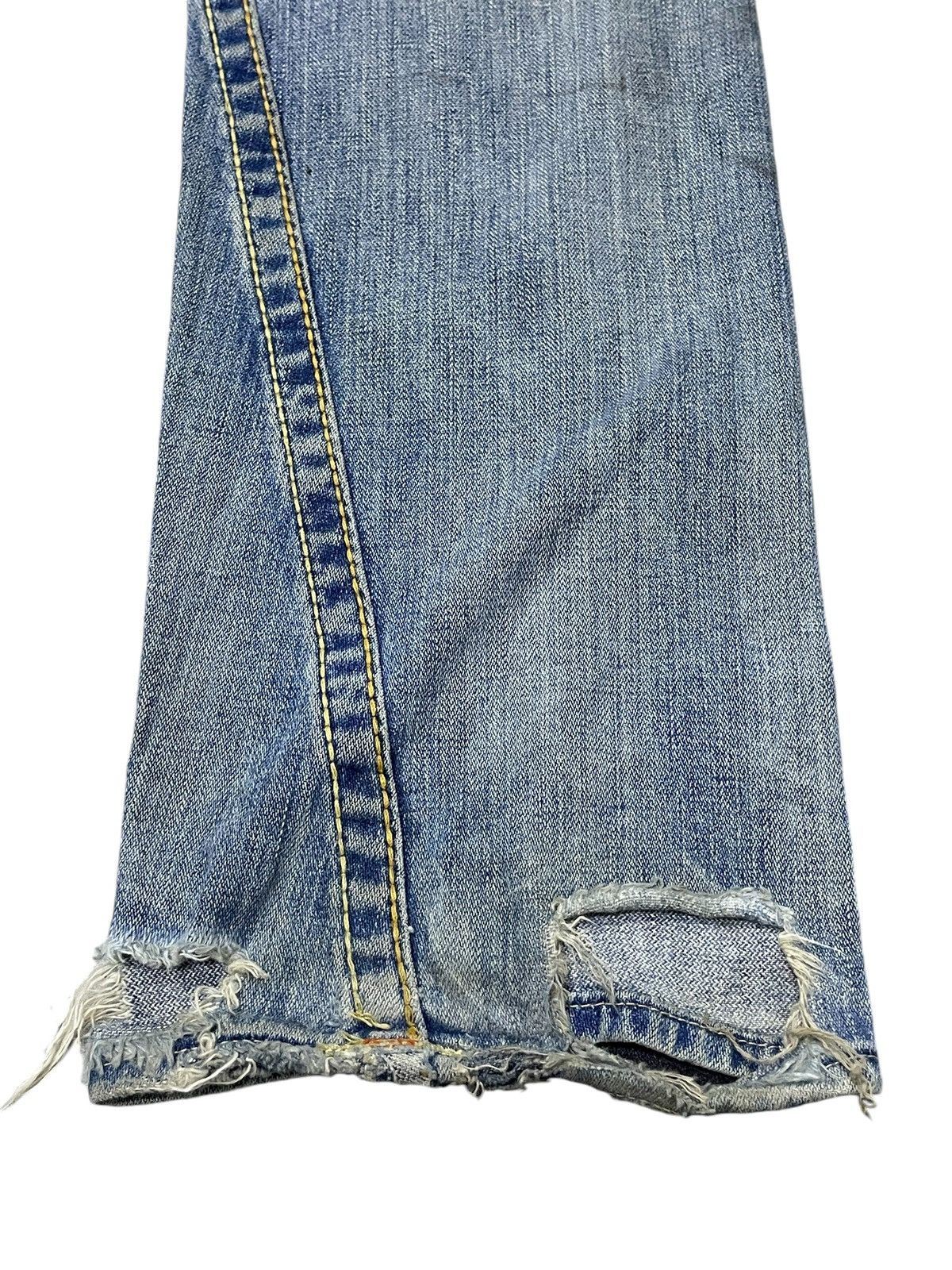 Hysteric Glamour × True Religion True Religion Rainbow Joey Heavy Stitched Distressed Jeans Size US 32 / EU 48 - 17 Thumbnail