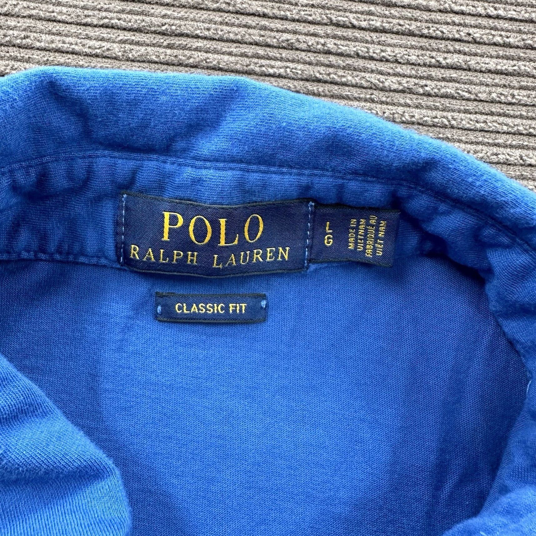 Ralph Lauren Ralph Lauren Polo Shirt Men L Blue Cotton Golf Preppy Casual Solid Short Sleeve Logo Vintage: No Size US L / EU 52-54 / 3 - 4 Thumbnail