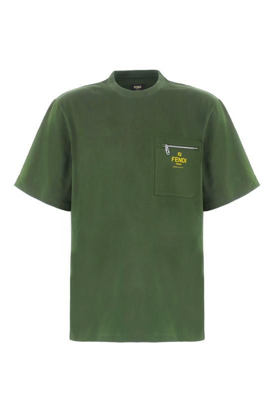 Tシャツ・カットソー FENDI Men T-shirt Green FY0936ARYR F083B FY0936ARYYF083B_01