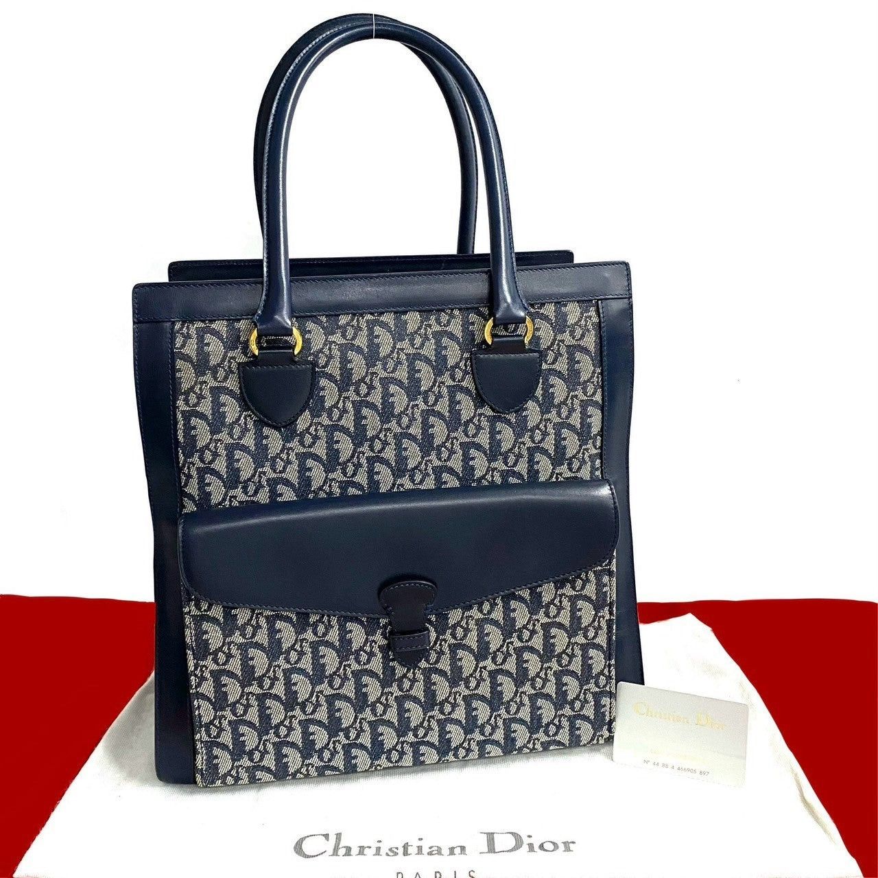 Dior Dior Tote Bag Blue Leather Size ONE SIZE - 1 Thumbnail