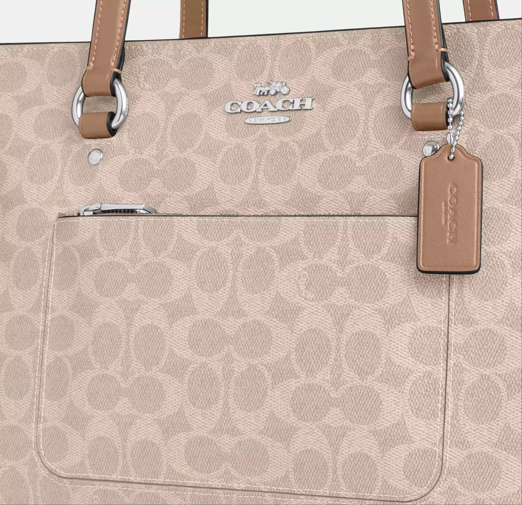 Coach Station Tote Bag In Signature Canvas CCD69 Size ONE SIZE - 13 Thumbnail