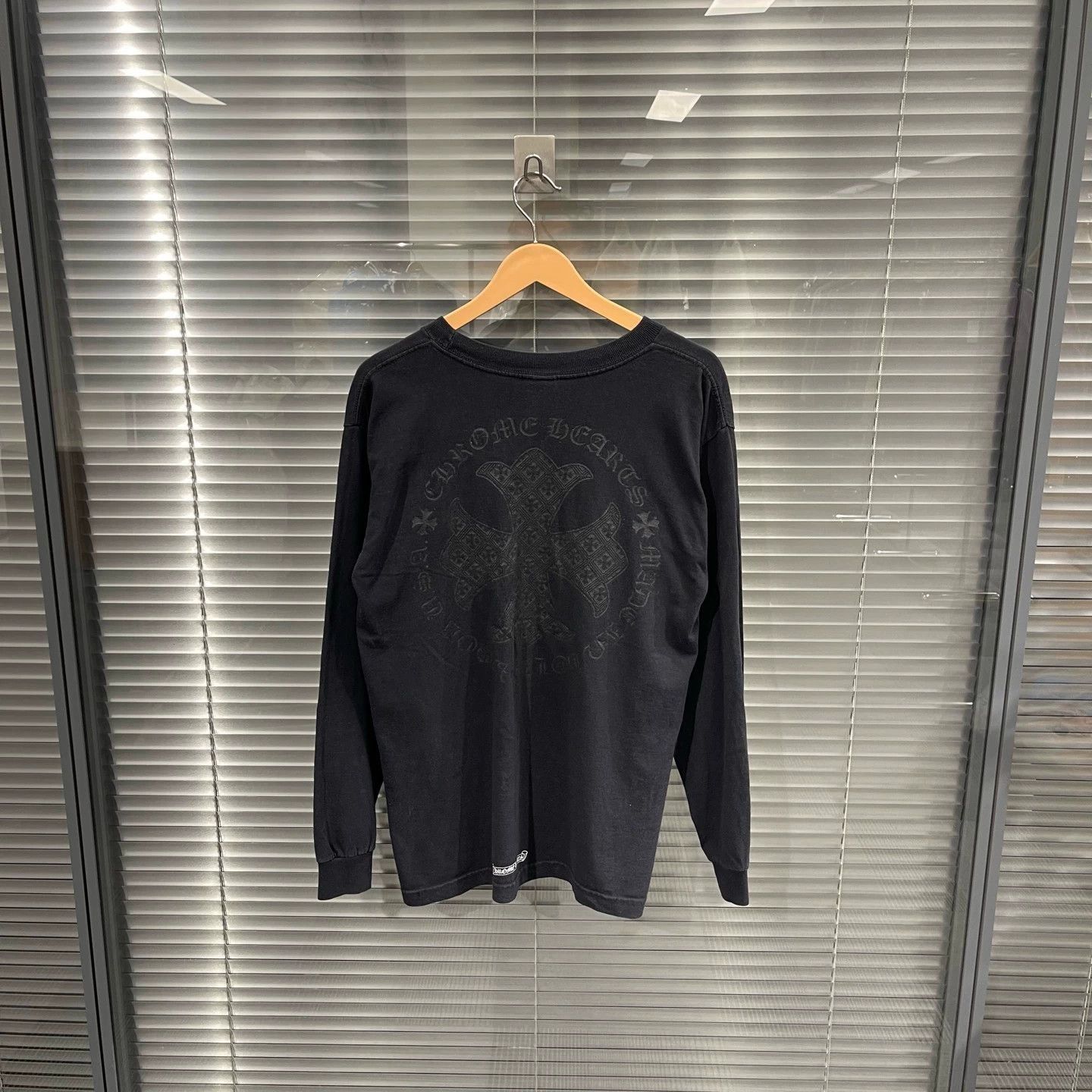 Chrome Hearts Black Long Sleeve Shirt with Chest Pocket Size US M / EU 48-50 / 2 - 2 Thumbnail